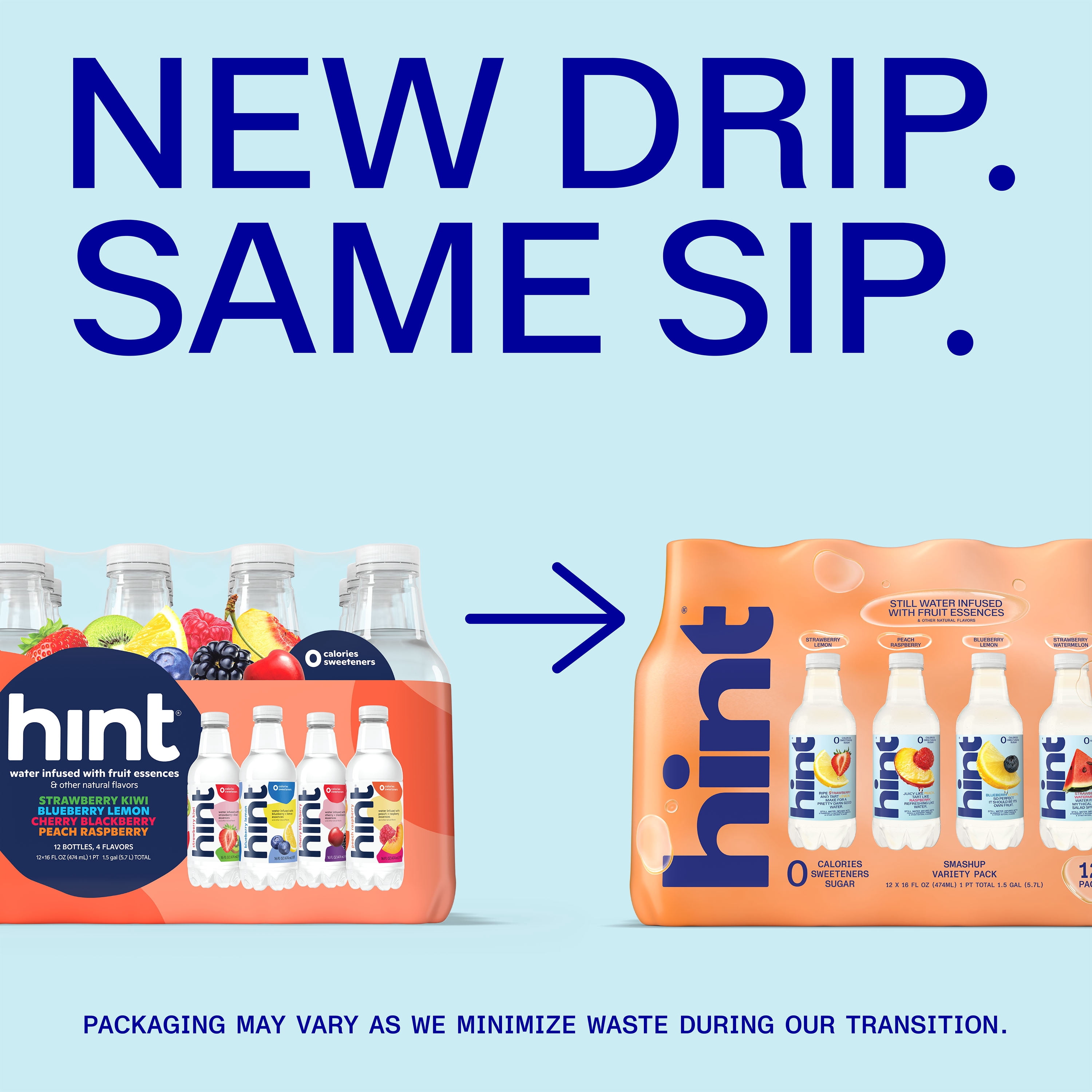 Hint Fruit Infused Still Water Smash-Up Variety Pack (4 Flavors, 16 fl oz, 12 Pack) mwlcg