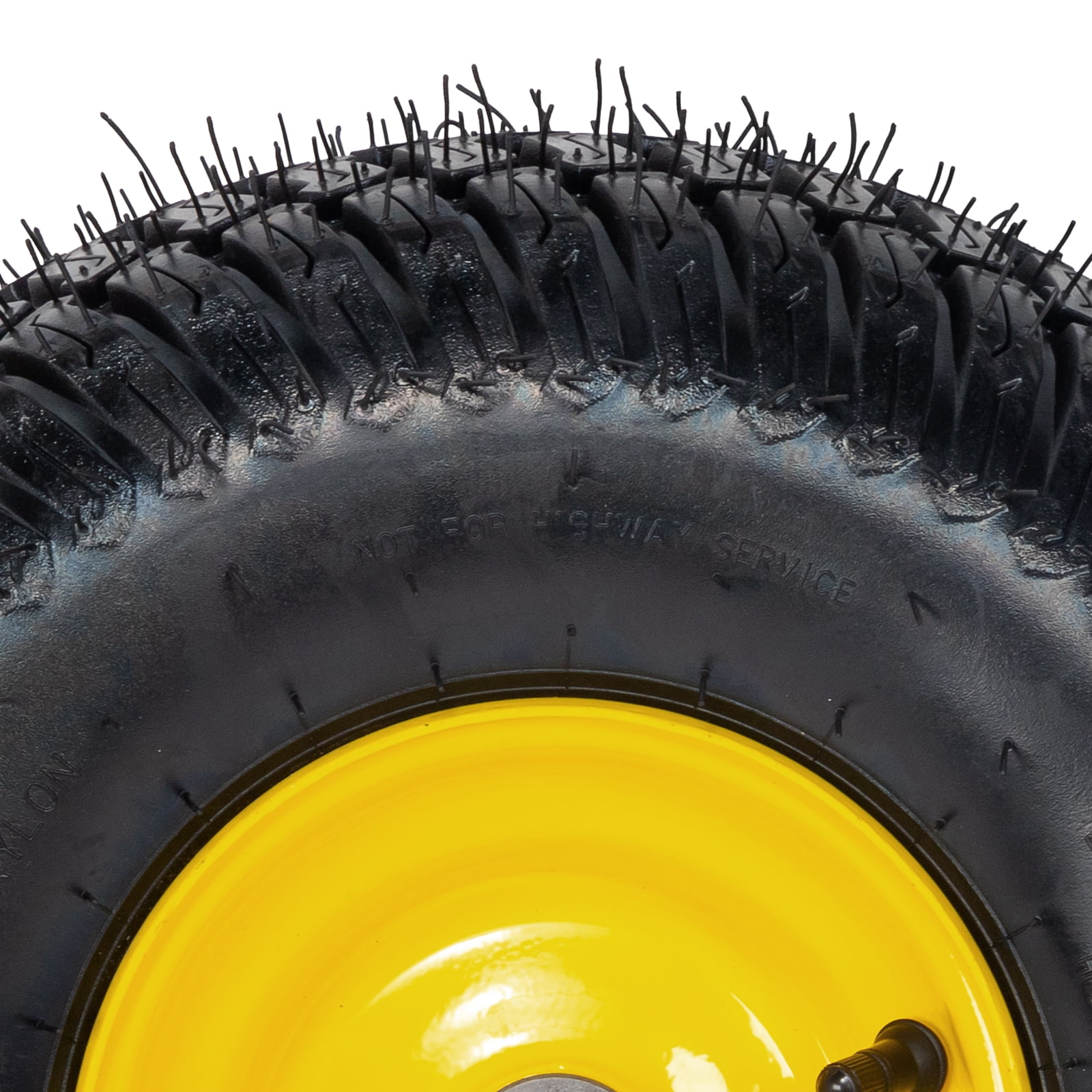 Ktaxon 15x6.00-6 Riding Lawn Mower Front Tire and Wheel Assembly (Black, 2 Pack) gmxmf