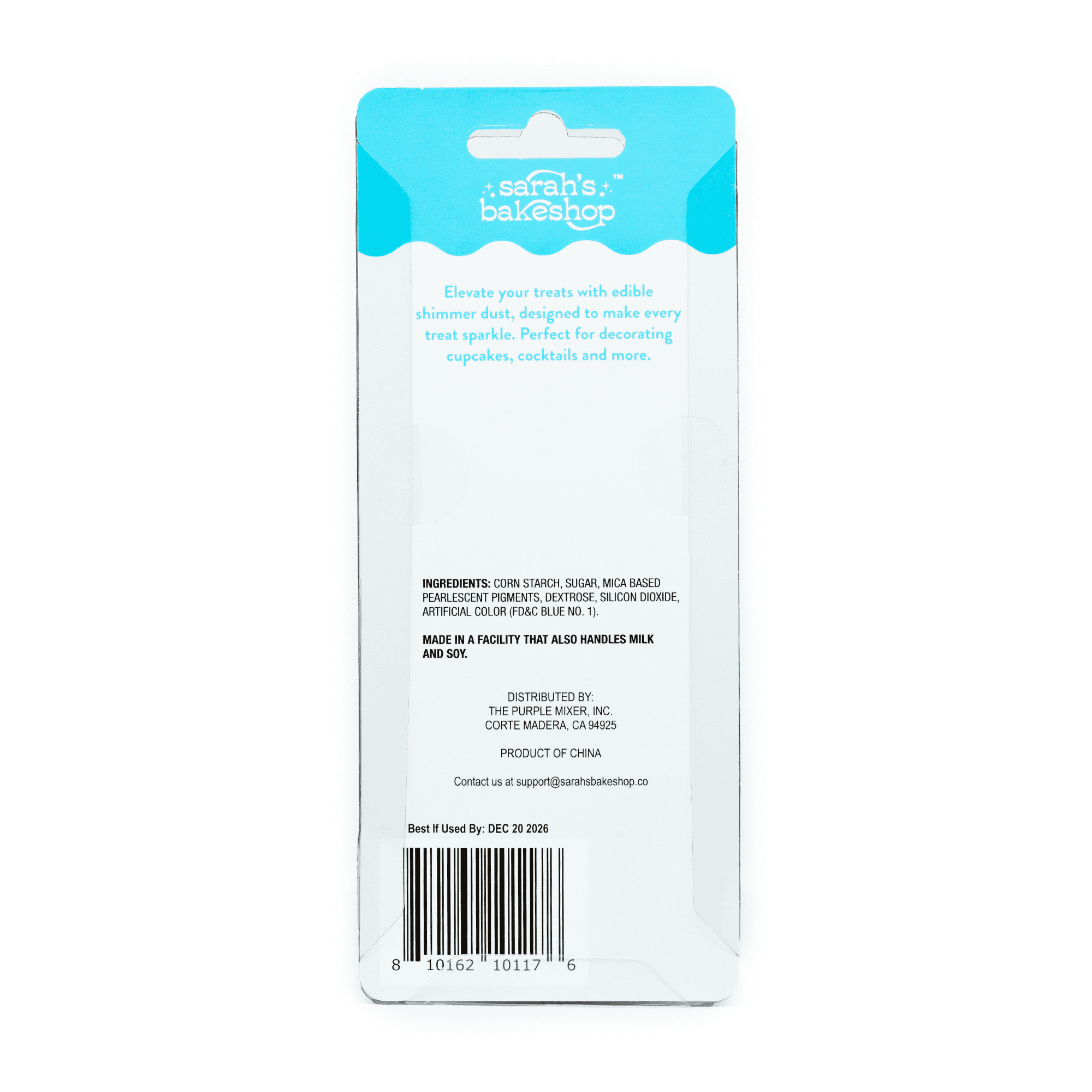 Miss Jones Baking Co. Edible Shimmer Dust for Cake Decorating (Blue, 0.35 oz) ds1wz