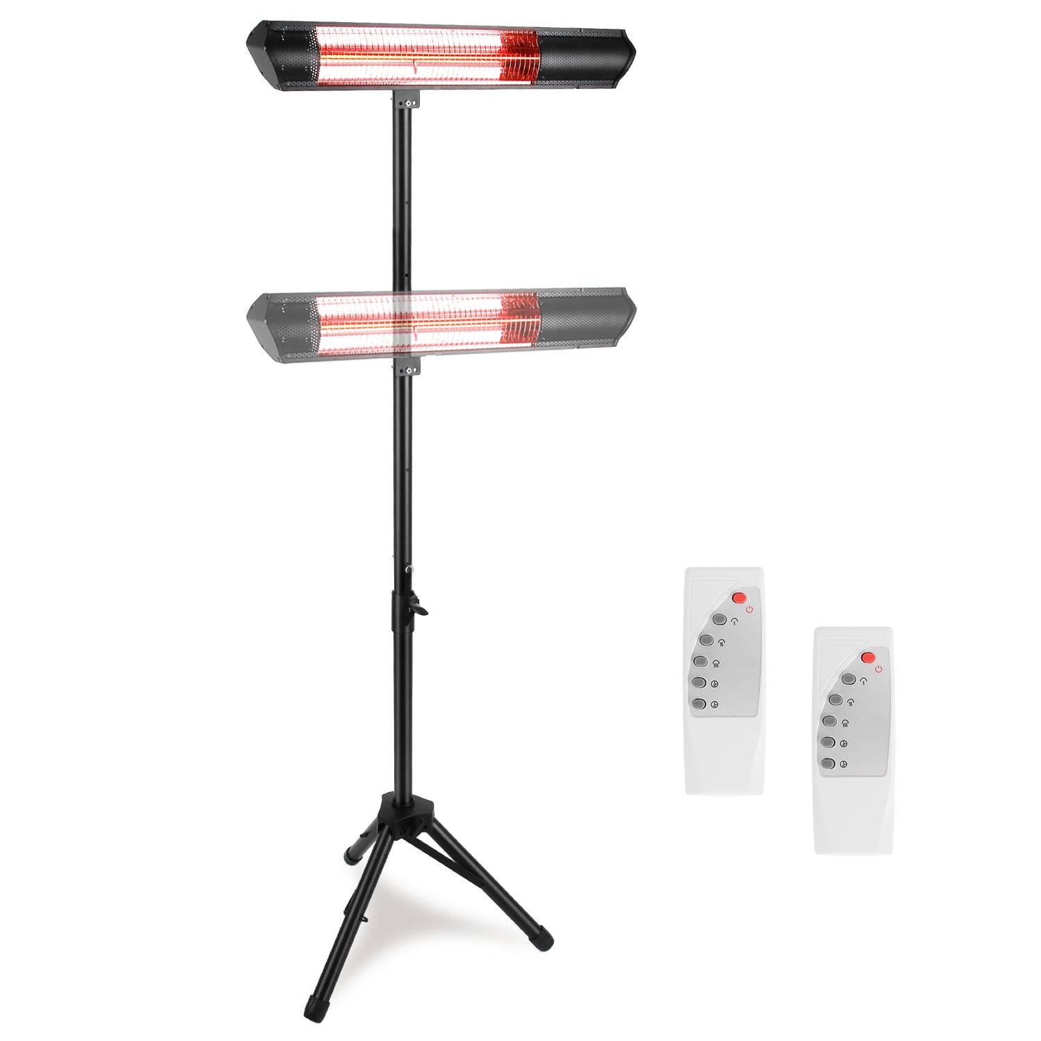 Imountek 1500W Infrared Electric Patio Heater with Adjustable Tripod Stand and Wall Mount (Black, 65.55 in) lnm4y