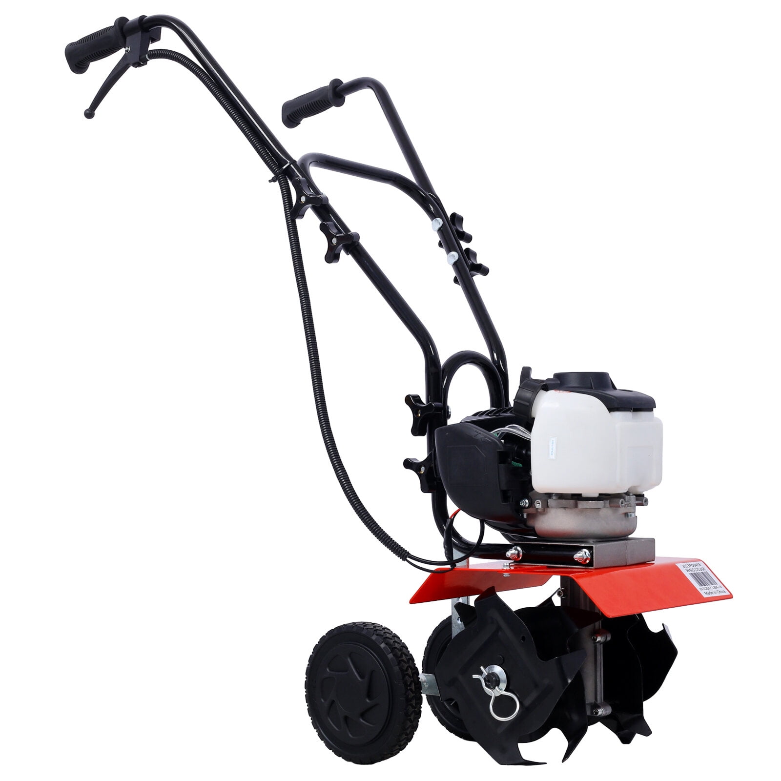 ZHISHENG Mini Tiller Cultivator with 37.7cc 4-Stroke Viper Engine (Red, 1 Unit) s8ipo