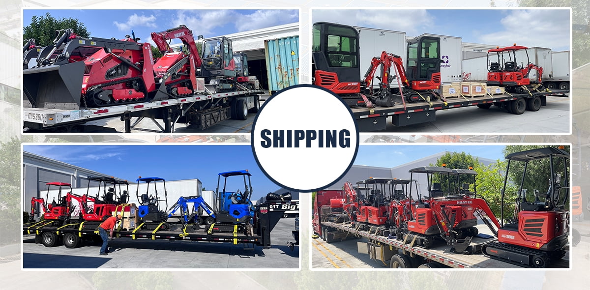 HUAYEE 1.8 Ton Mini Excavator HY18B with 14HP Kubota Diesel Engine (Red, 1.8 Ton) lpo3l
