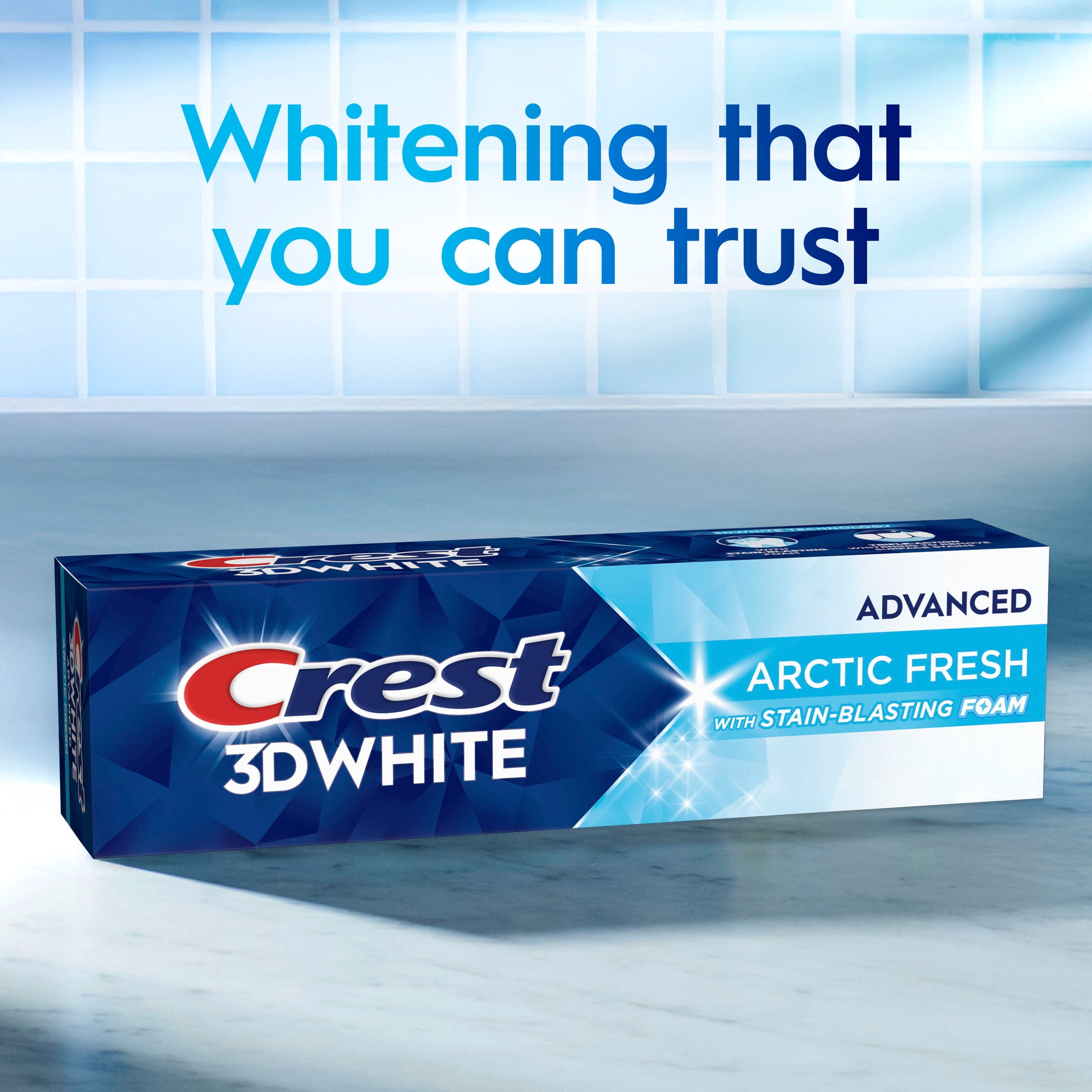 Crest 3D White Advanced Arctic Fresh Whitening Toothpaste (White, 3.3 oz) cdtjq