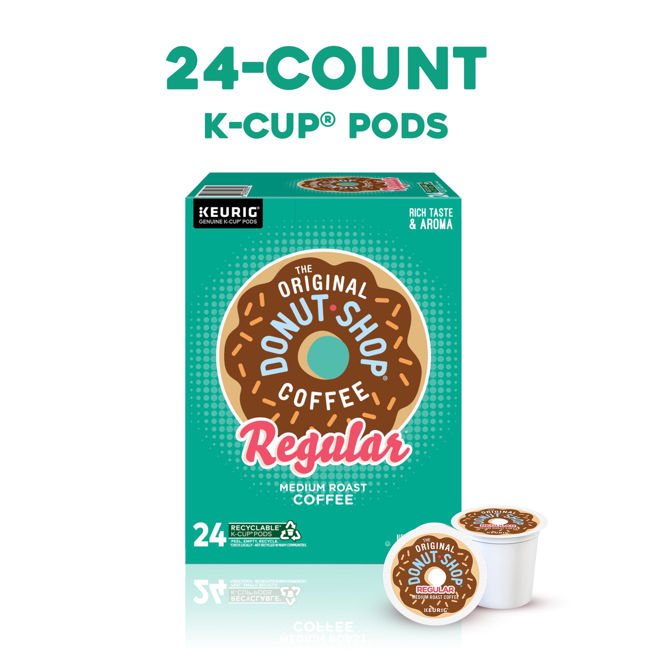 The Original Donut Shop Medium Roast Coffee K-Cup Pods (Regular, 96 Count) kbssc