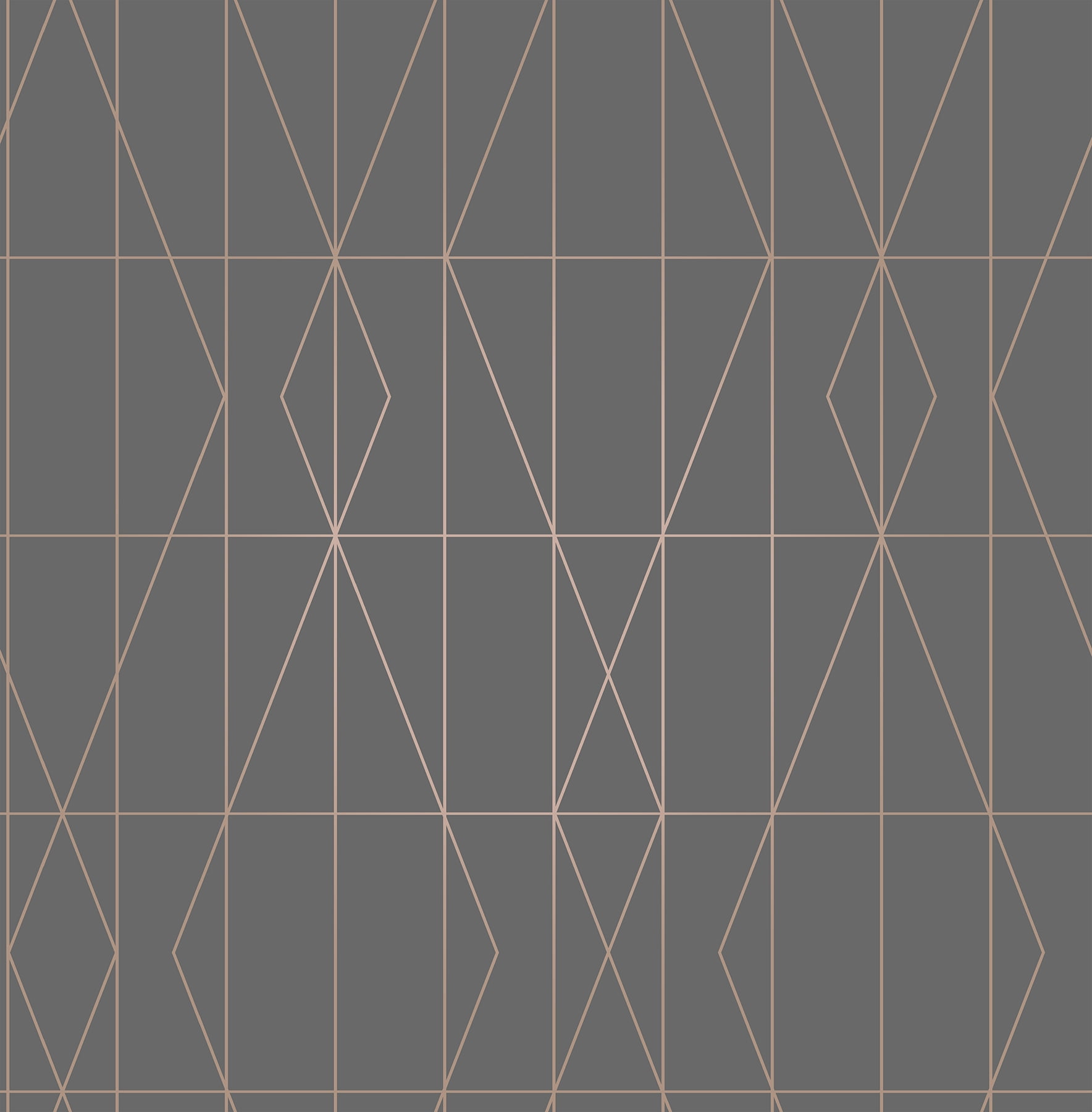 Brewster Home Fashions LeVeque Charcoal Deco Diamond Geometric Wallpaper (Non-Woven, 20.5-in x 33-ft) nlhdk