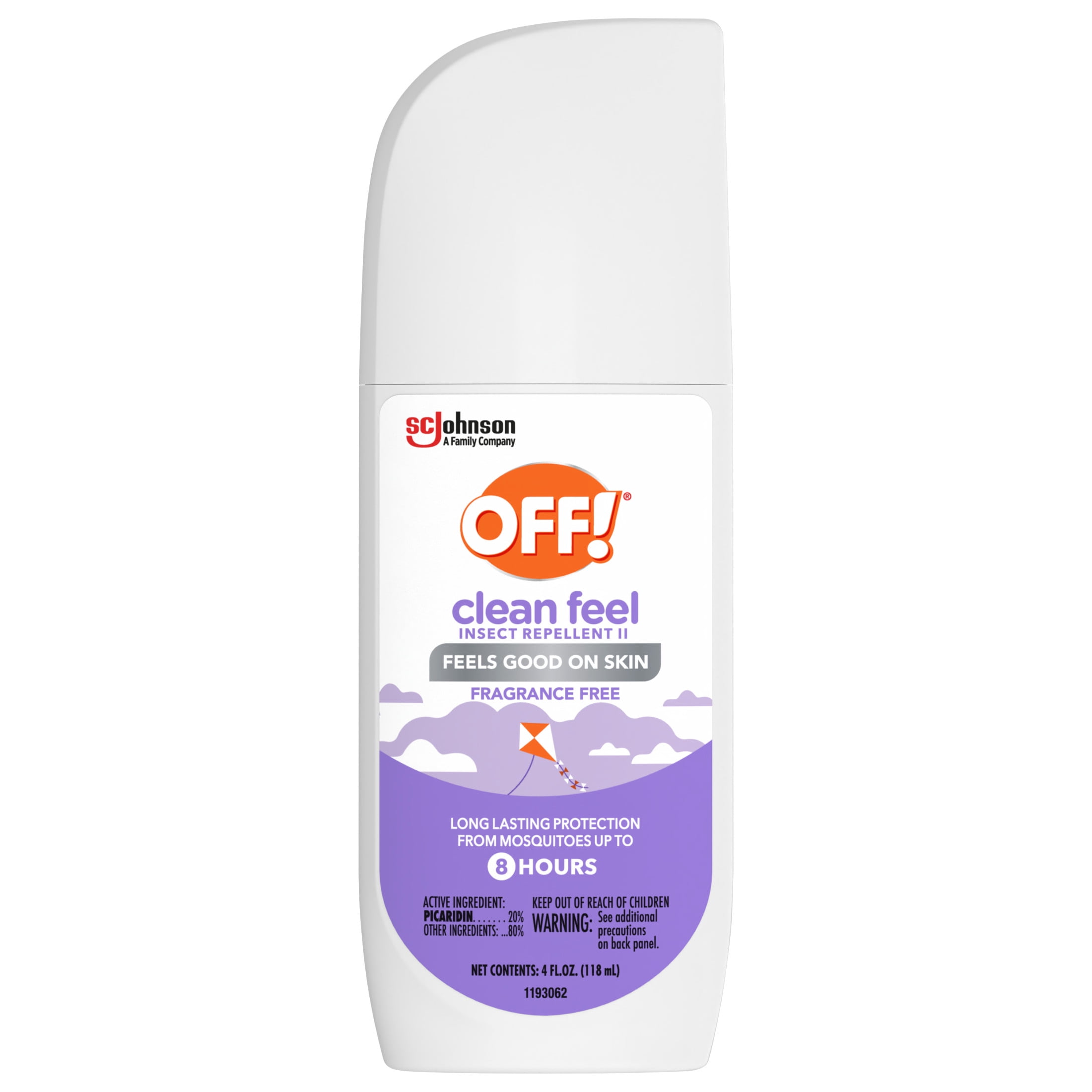 OFF! Clean Feel Picaridin Mosquito Repellent Spritz, Fragrance Free Bug Spray (4 oz) klq5i