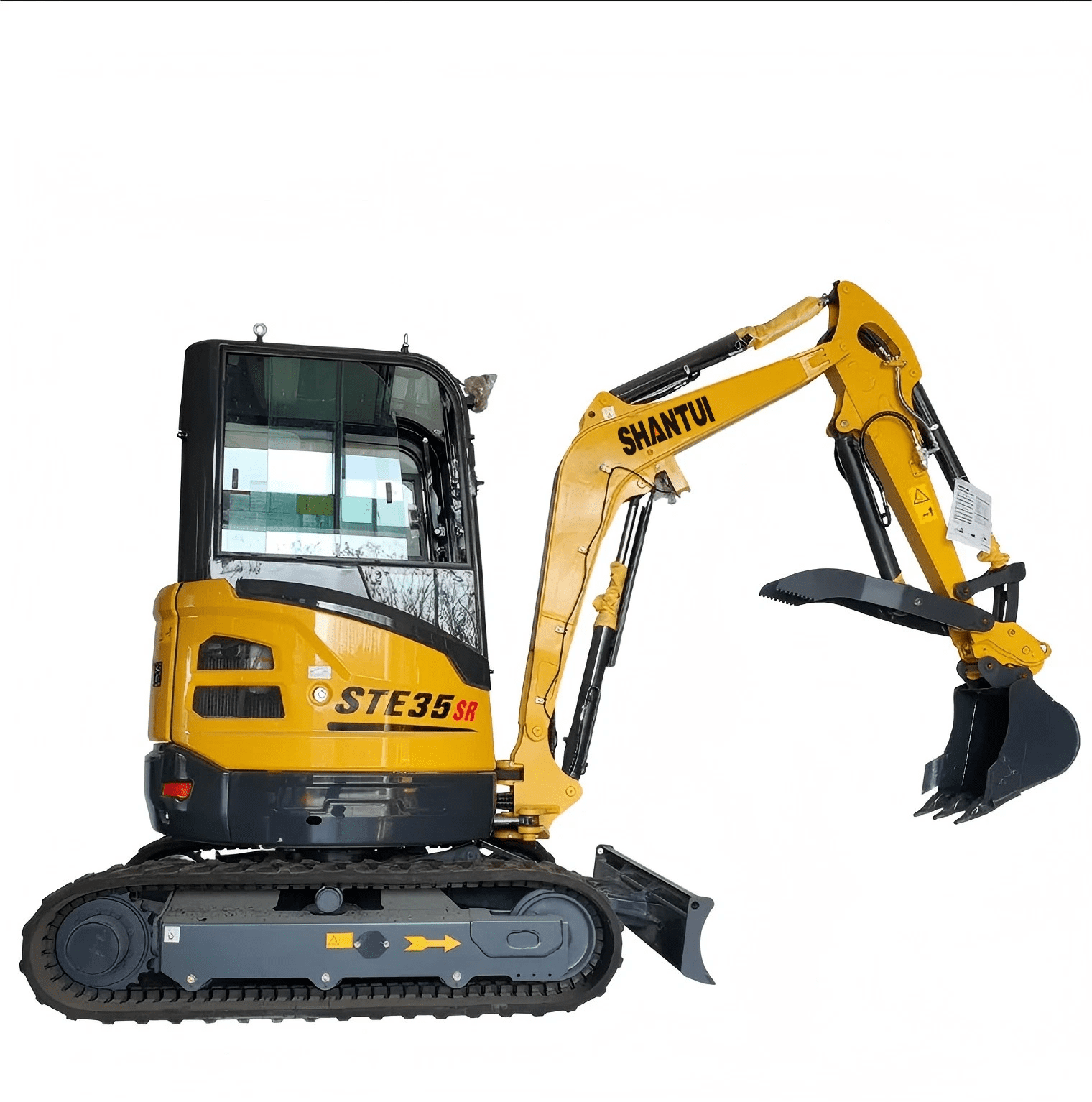 Agrotk 2.8 Ton Mini Excavator with Yanmar Diesel Engine and Hydraulic Thumb (Yellow, 9.19 ft Digging Depth) 2usiu