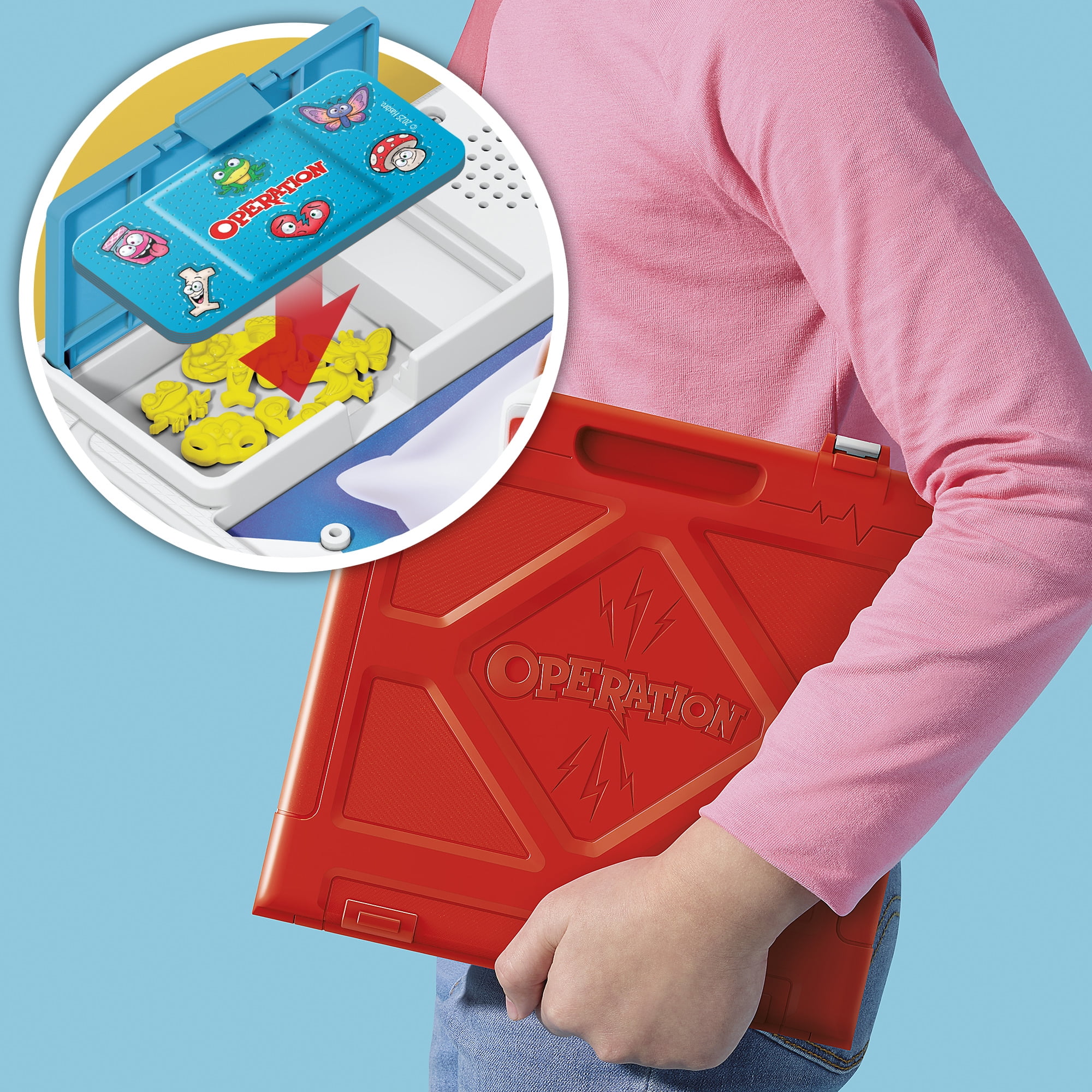 Operation Electronic Board Game with Carrying Case and Storage (1 Game Set) 9kxtw