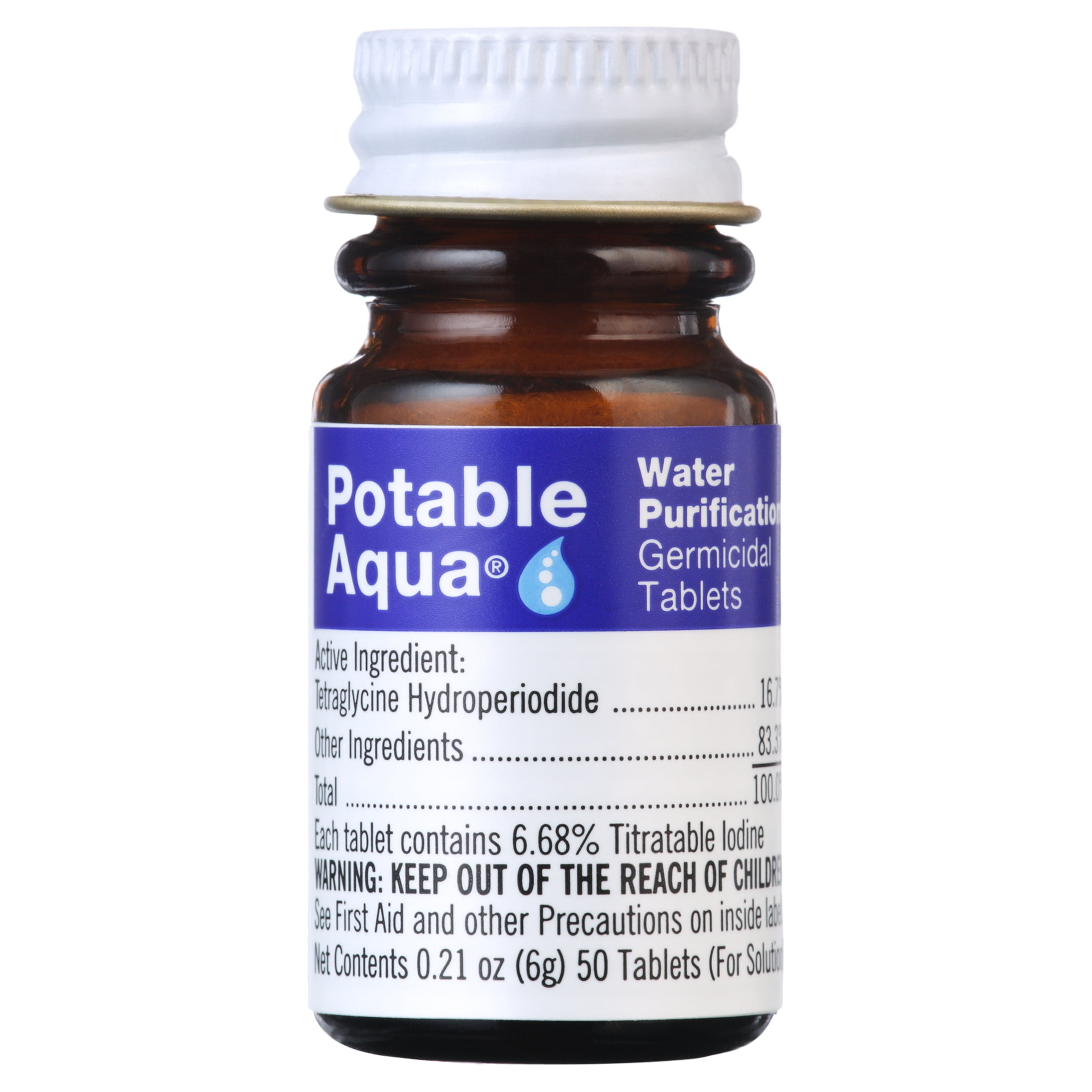 Potable Aqua Water Purification Tablets with PA Plus (50 Count, 2 Pack) ldvkc