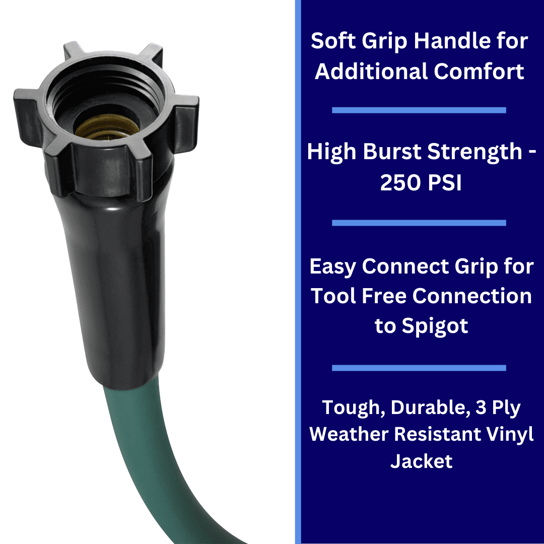 Expert Gardener Light Duty Garden Hose (Green, 5/8 in x 50 ft) vp501