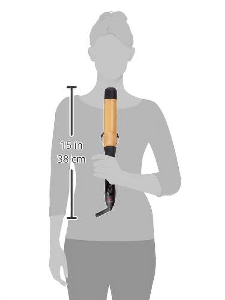 CHI Air Tourmaline Ceramic Spring Curling Iron (Onyx Black, 1.5 in) js7i0