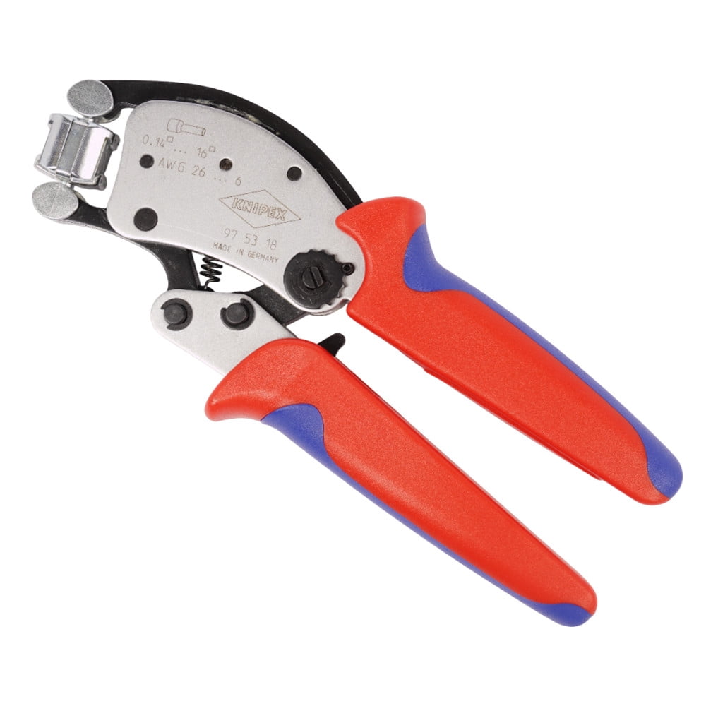 Knipex Twistor16 Self-Adjusting Crimping Pliers for End Sleeves (Black, 7.87 in) uhm4c
