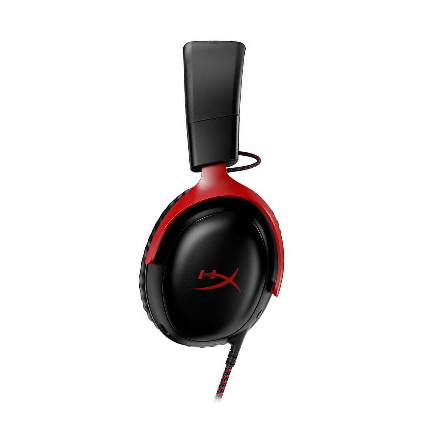 HyperX Cloud III Wired Gaming Headset, Immersive DTS Spatial Audio, Memory Foam Comfort, Multi-Platform Compatibility (Black/Red, 1 Unit) p92uh