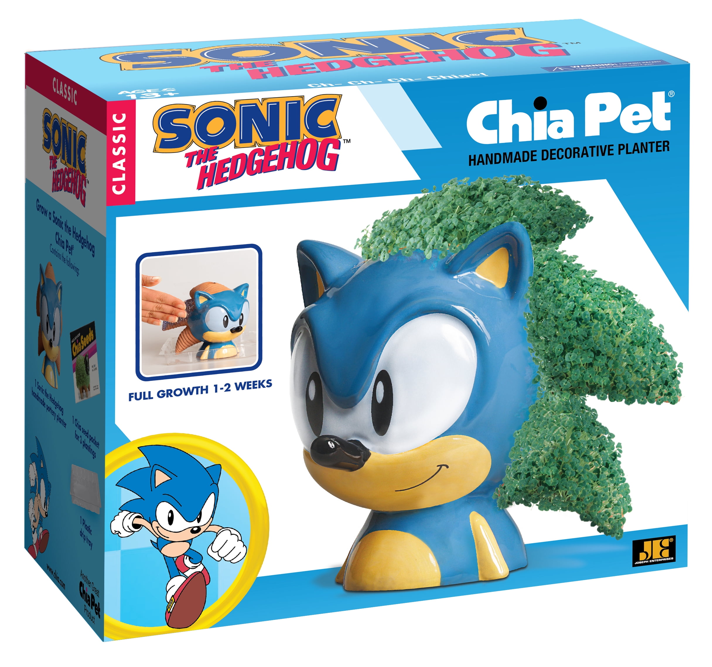 Chia Pet Sonic the Hedgehog Decorative Planter (Terra Cotta, 1 Pack) aoaam
