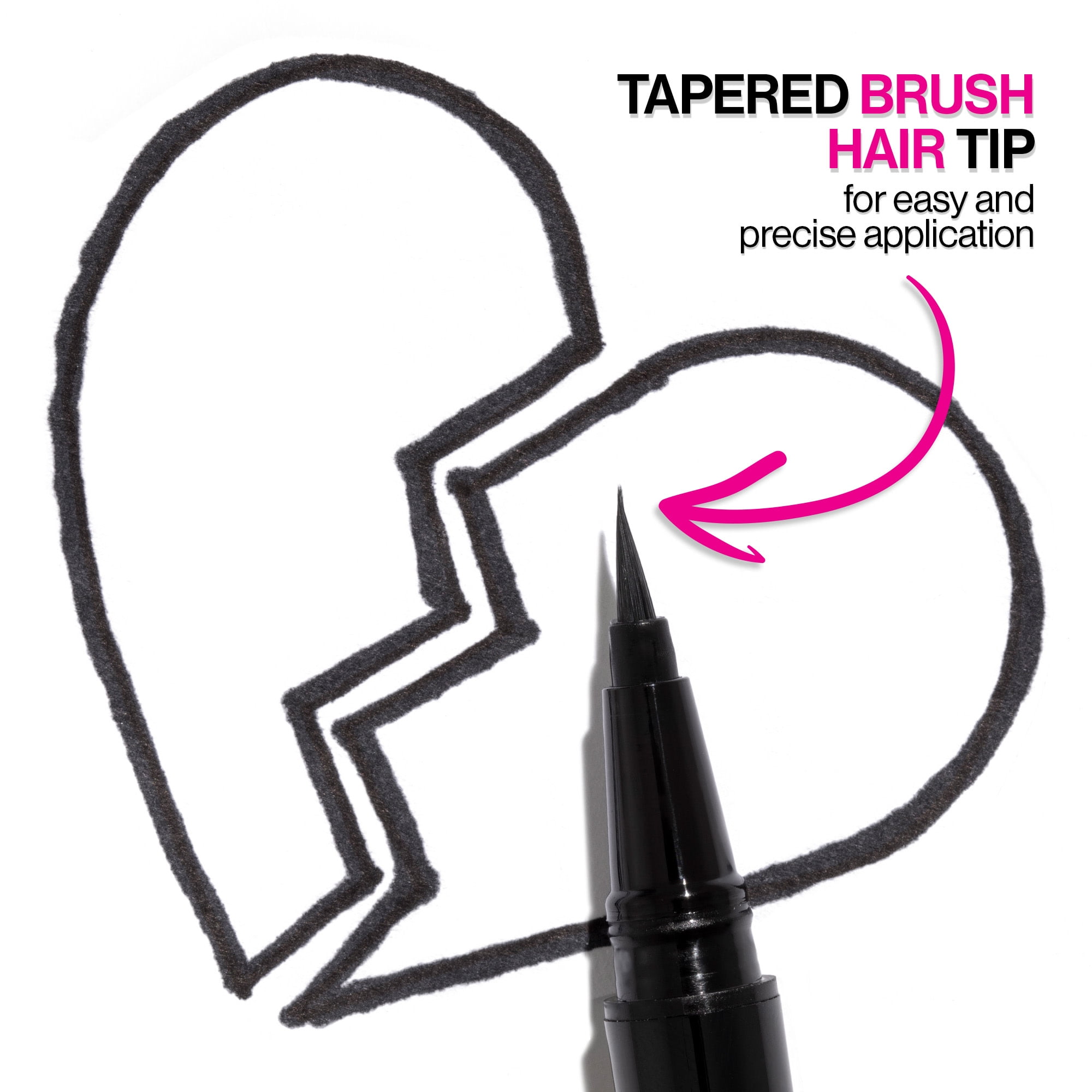 Wet n Wild Mega Last Breakup-Proof Liquid Eyeliner, Waterproof Precision Tip (Black, 0.02 fl oz) ctbvj
