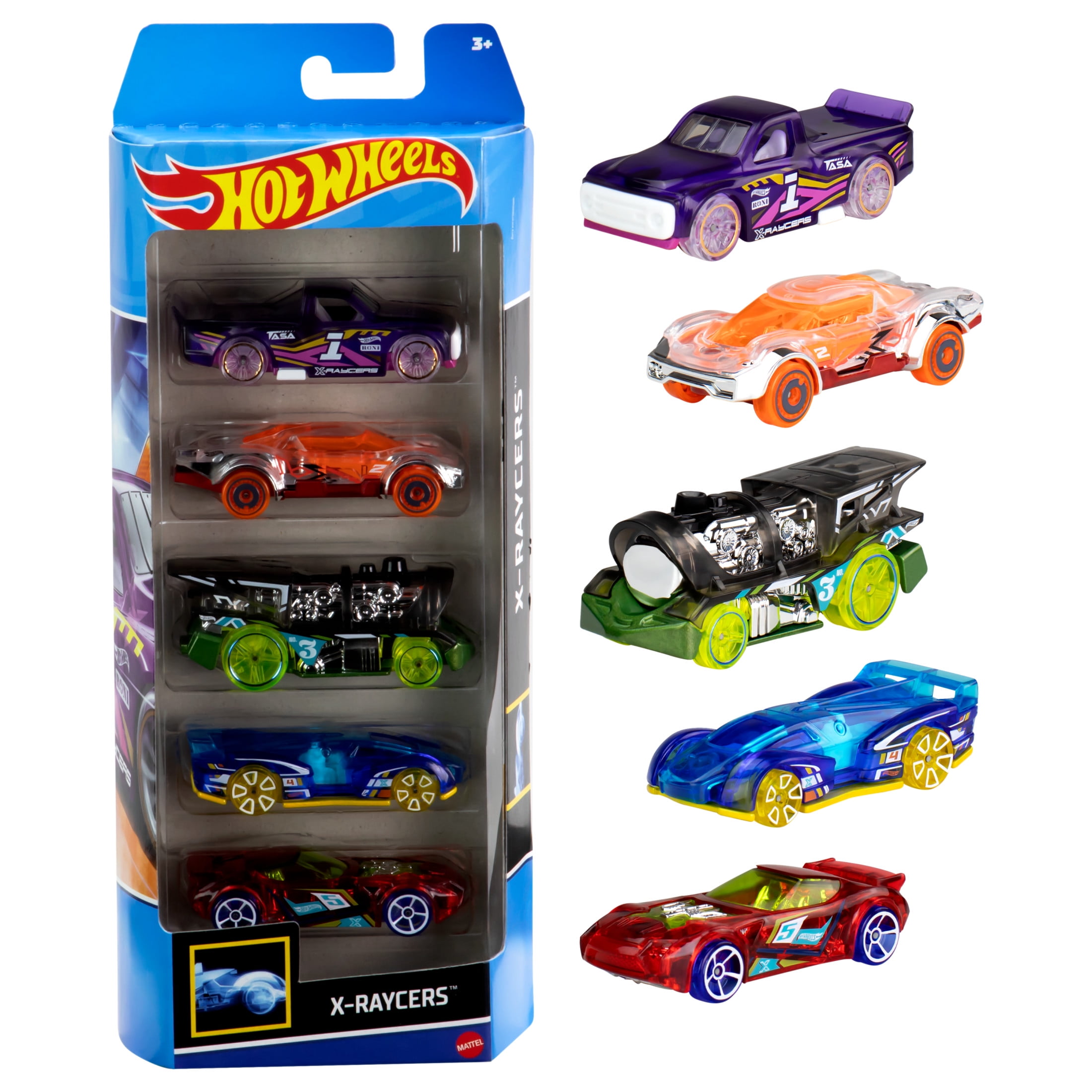 Hot Wheels Die-Cast Toy Vehicles 5-Pack (1:64 Scale, Assorted Models) 0cdbt