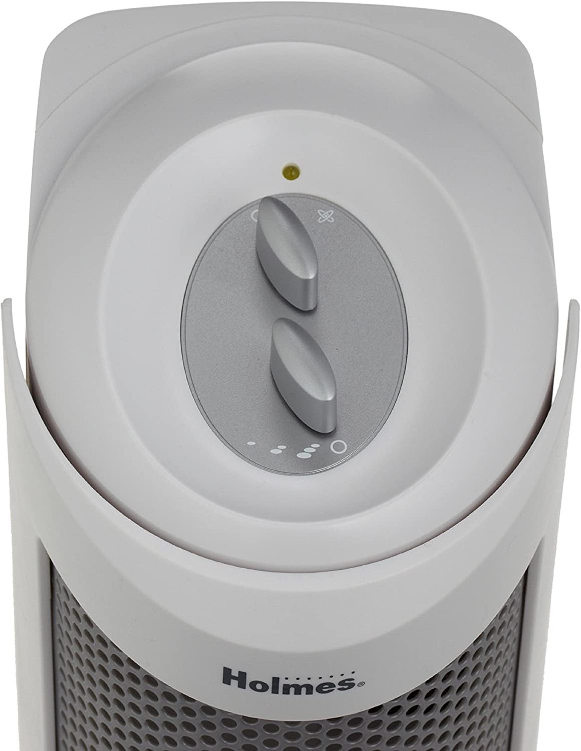 Holmes True HEPA Allergen Remover Mini Tower Air Purifier for Small Spaces (White, 85 sq ft) jy65e