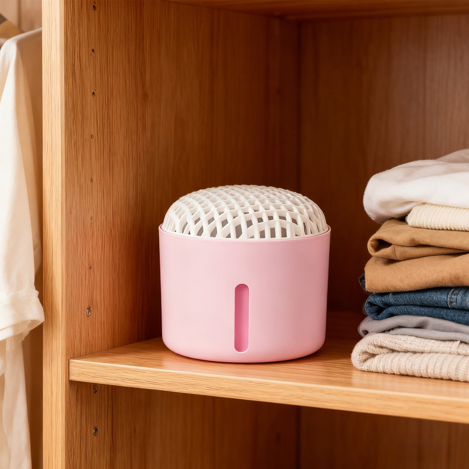 Vxdvou Moisture Proof Dehumidifier Box, Portable Air Dehumidifier for Closet and Home (Pink, 1 Pack) 8vlof