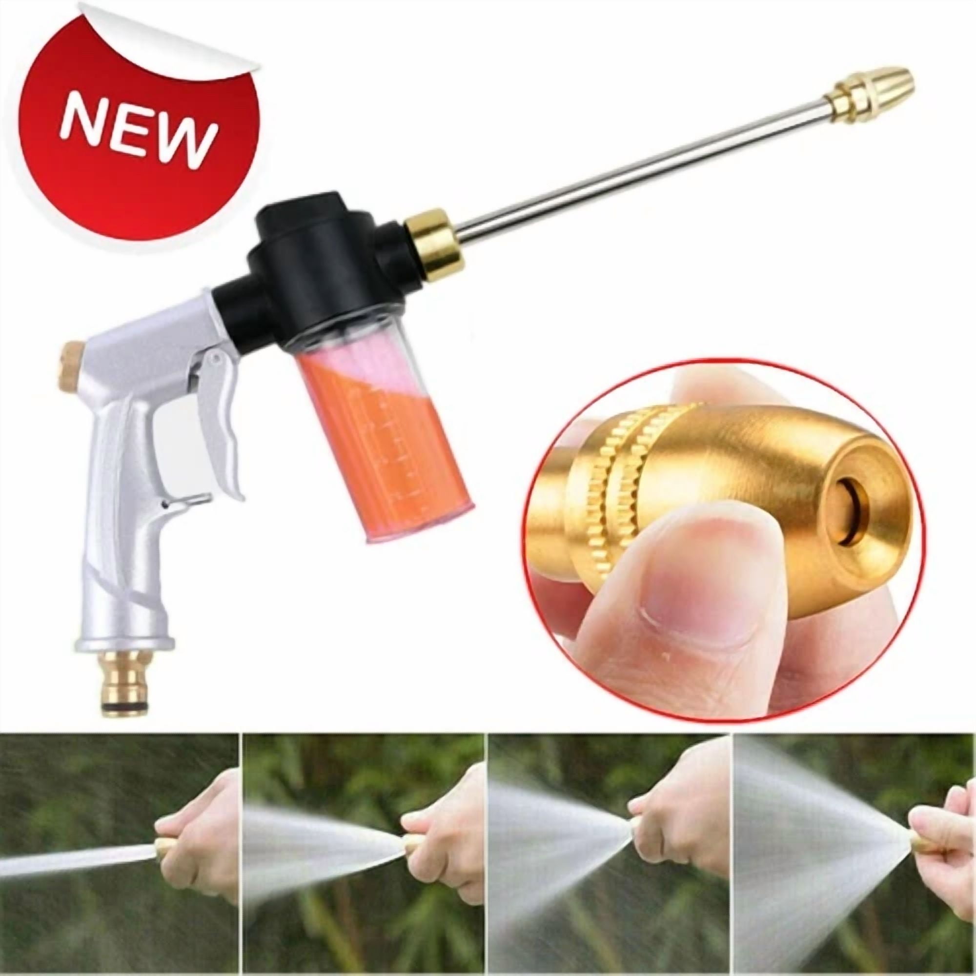 YANI High Pressure Power Washer Spray Nozzle for Car Cleaning and Garden Hose (Standard Size) 6vi89