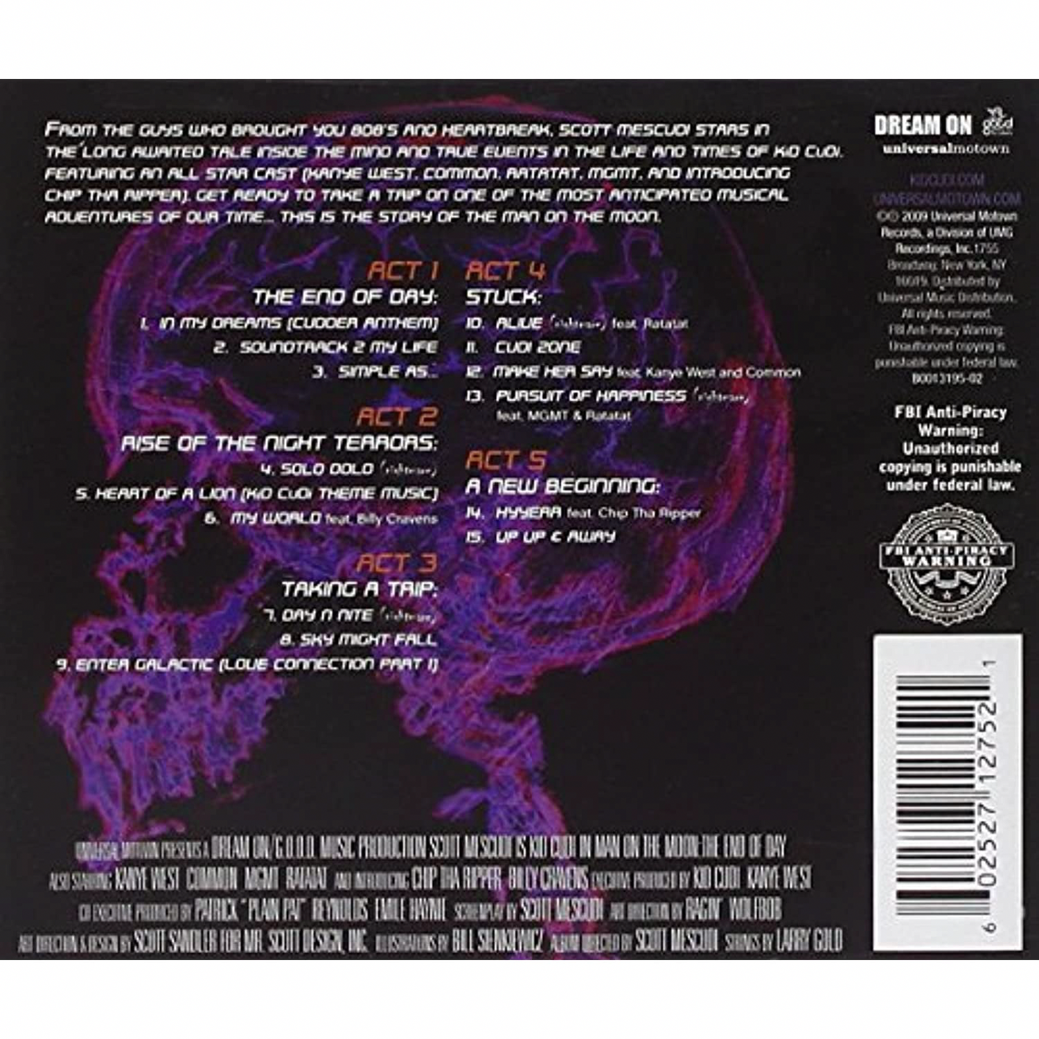 Motown Kid Cudi - Man on the Moon: The End of Day (Audio CD) 3h3dx