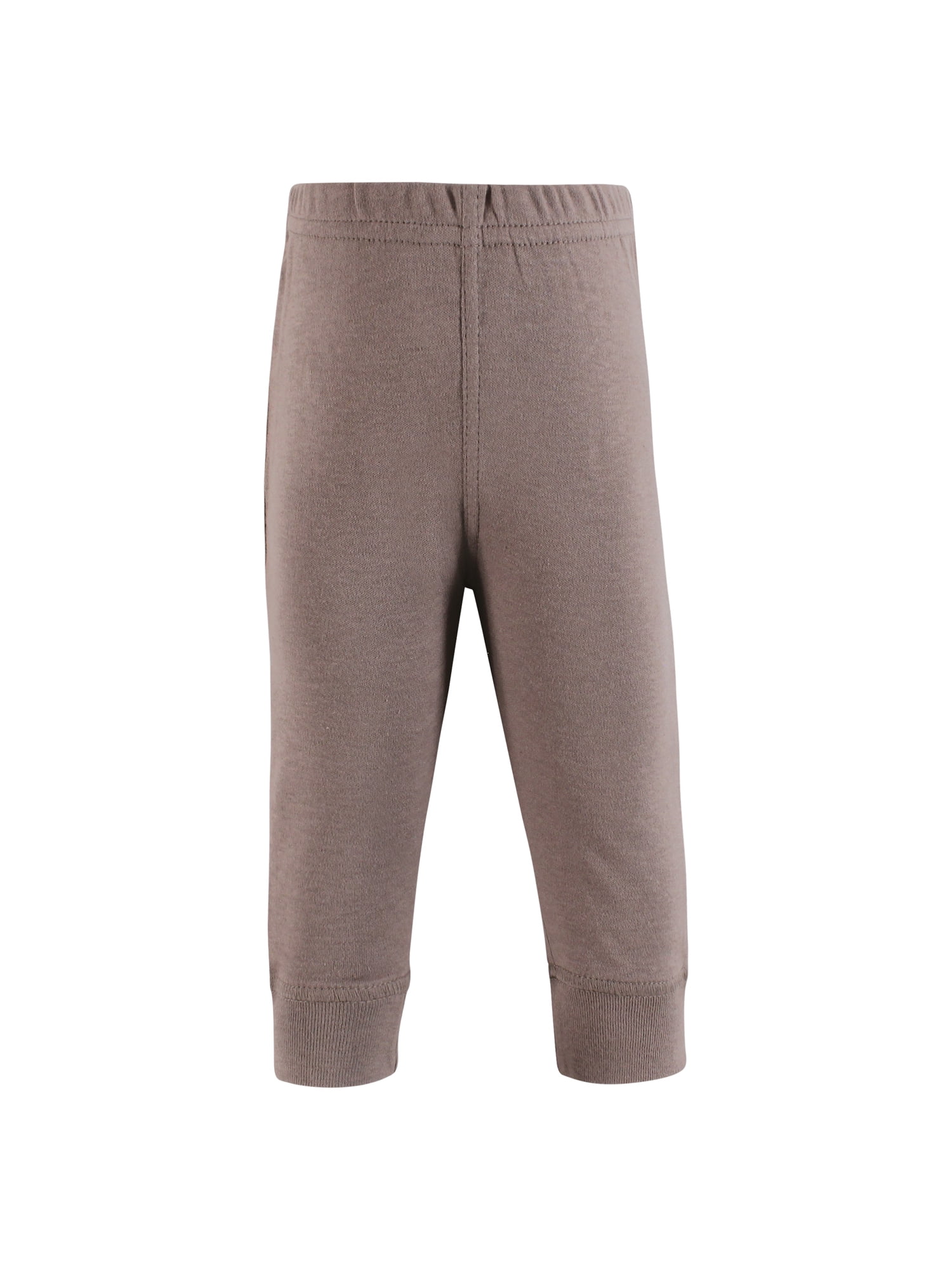 Hudson Baby Tapered Ankle Pants, Soft Cotton Everyday Wear (Brown, 4-Pack) 57qyz
