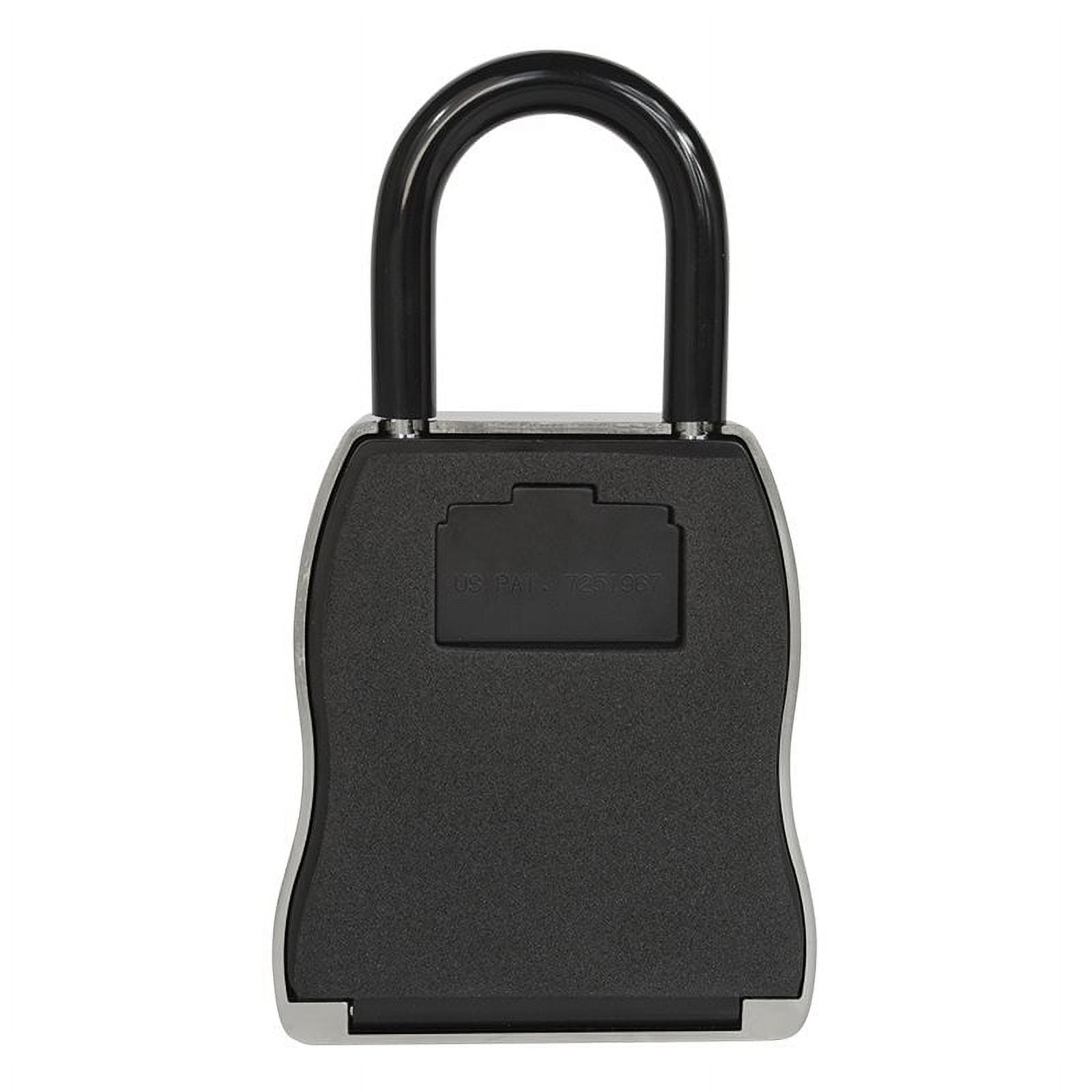 Vault Locks 5500 Key Lock Box with 4-Digit Combination and Hardened Steel Shackle (Silver, 6.2 cu in) lsans