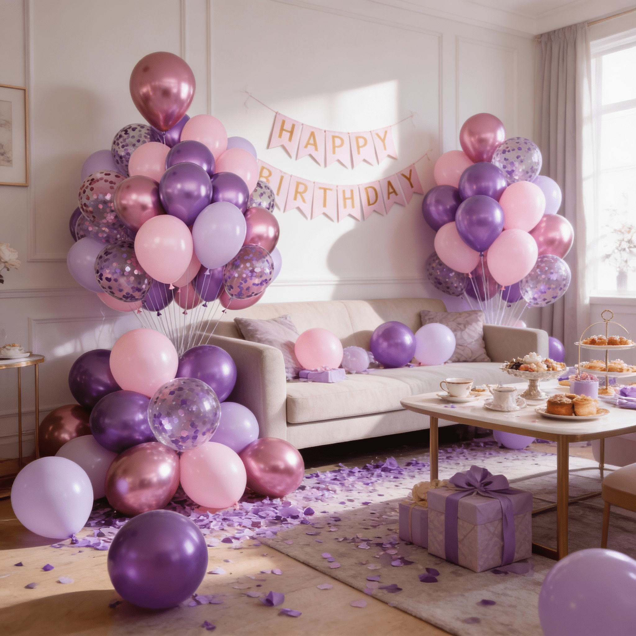 Qiameng Pink and Purple Balloon Arch Kit (Metallic and Pastel, 68 Pack, 12 in) jh2k9