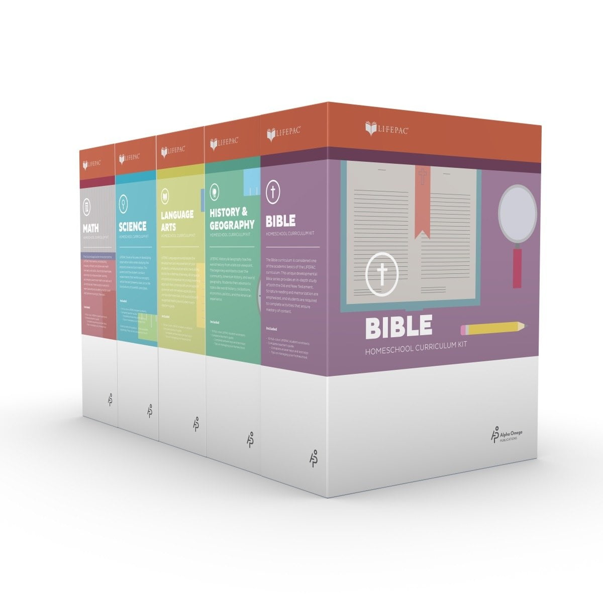 Alpha Omega Publications Lifepac 5 Subject Complete Set (Grade 3) ayatd