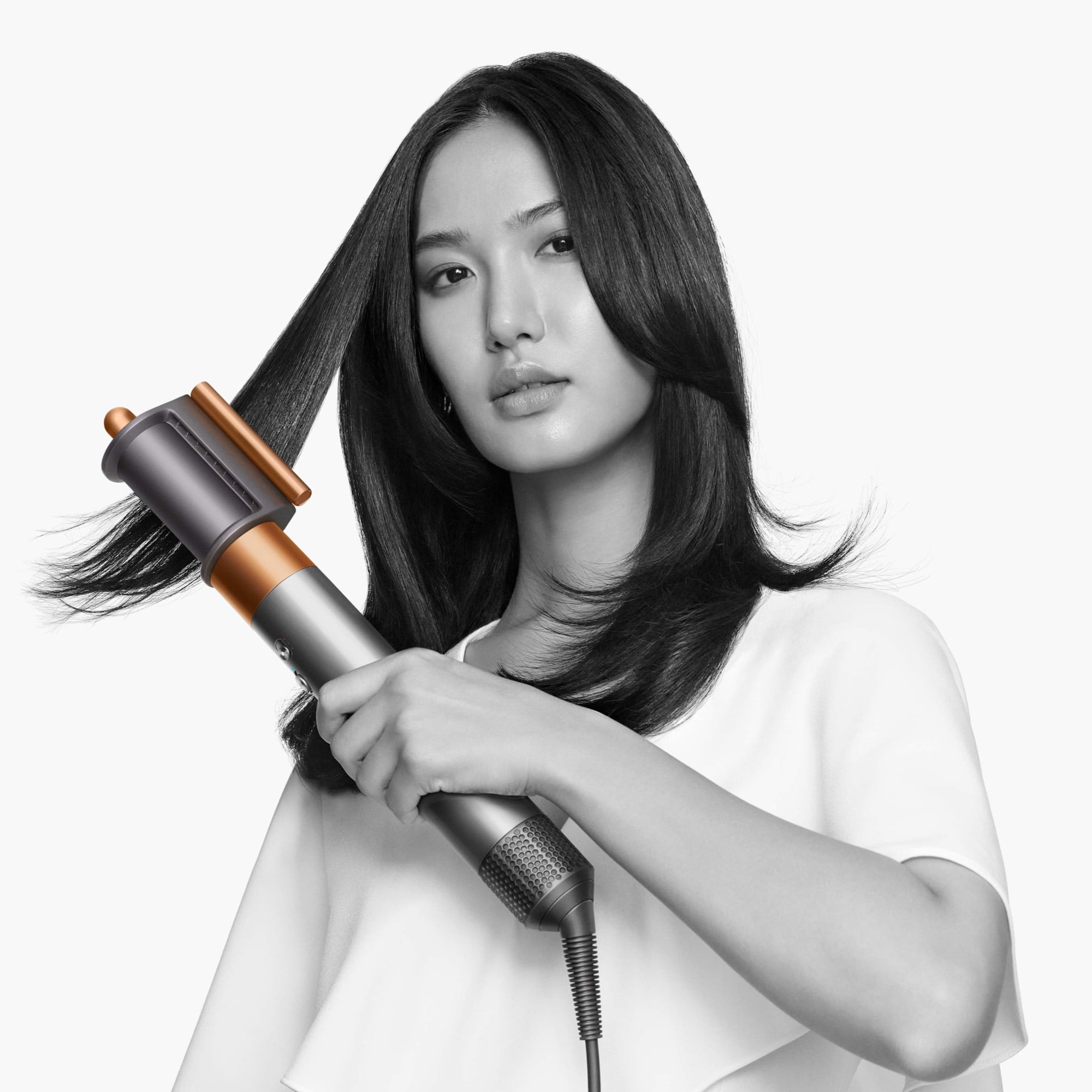 Dyson Airwrap Multi-Styler Complete Long Diffuse Hair Styling Tool (Nickel/Copper, Refurbished) jivlj