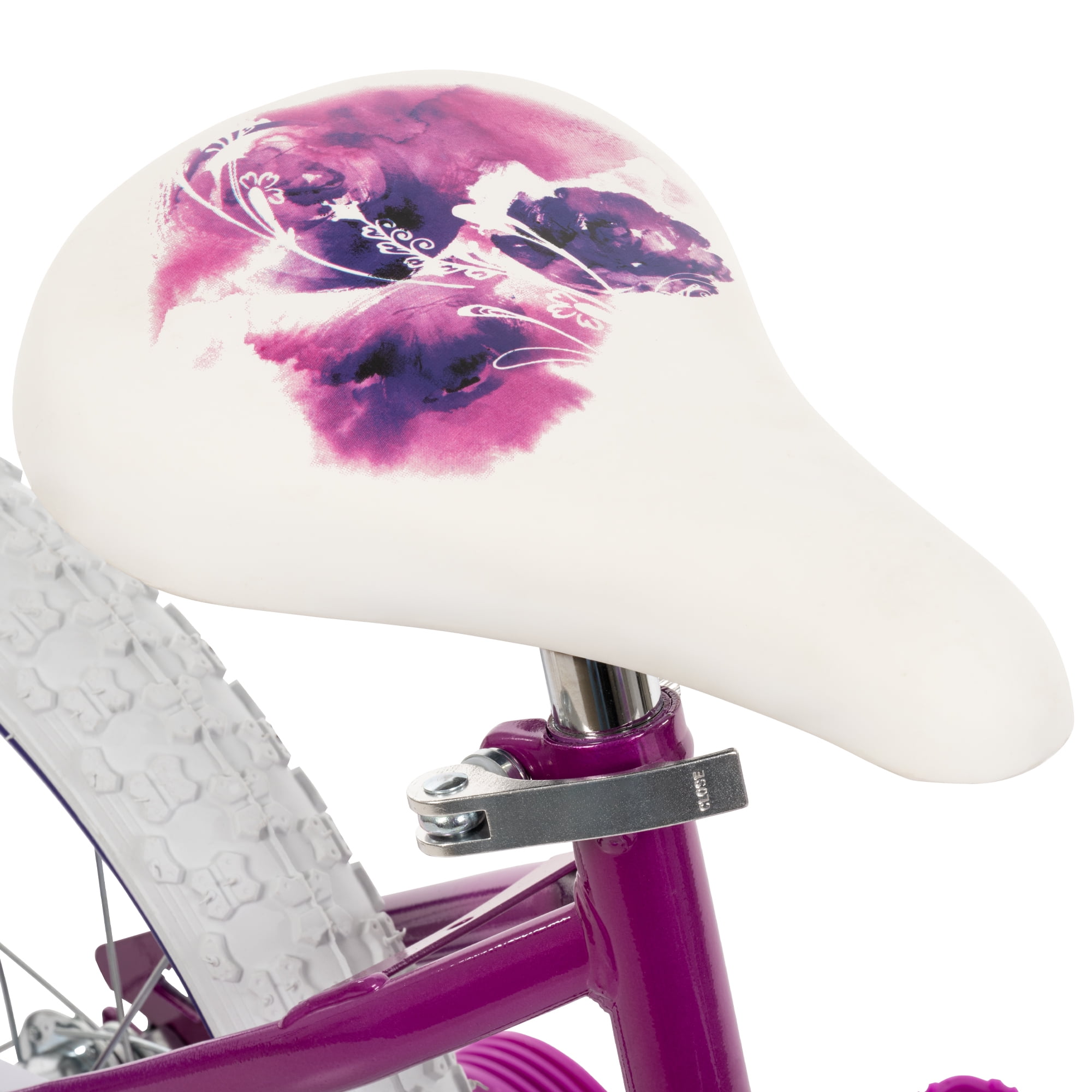 Huffy Sea Star Kids Bike for Girls, Durable Steel Frame with Training Wheels (Purple, 16 in) iiwqg