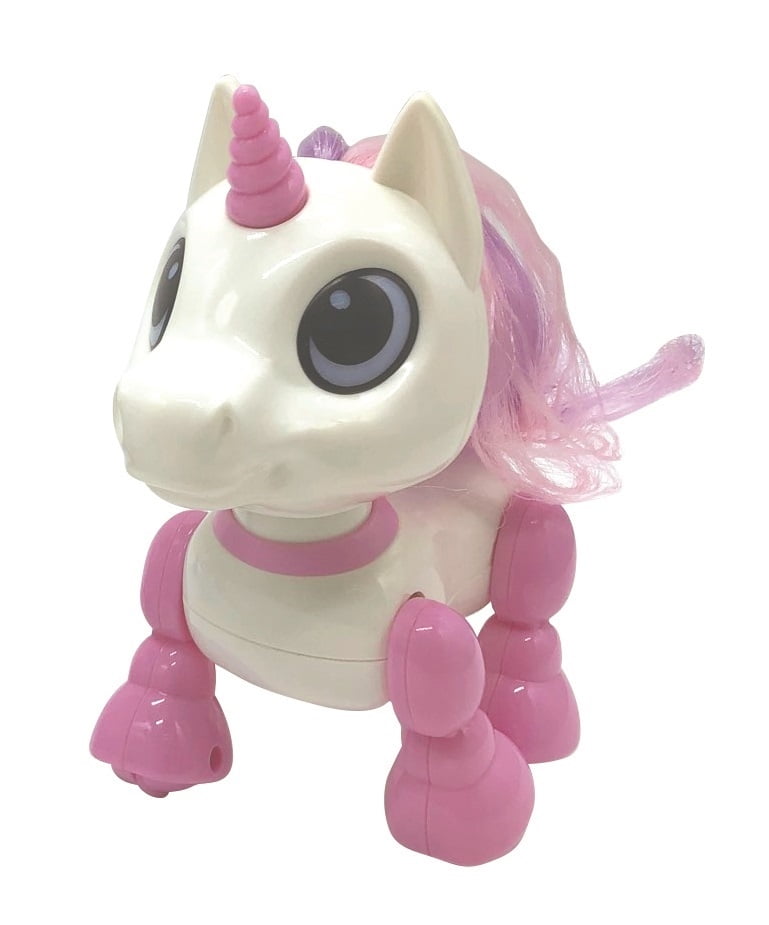 Lexibook Power Unicorn Mini Interactive Robot Toy with Light and Sound Effects (Pink) 0uwq3