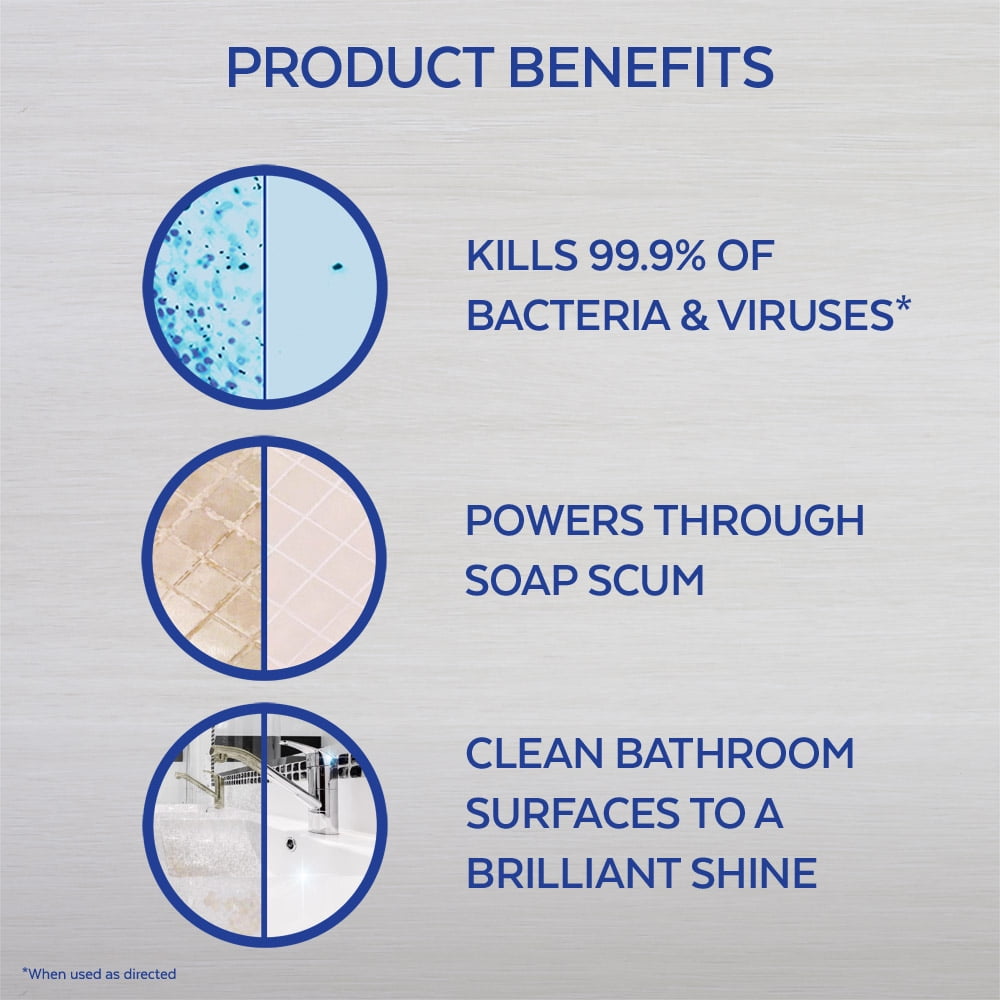 Lysol Disinfectant Bathroom Cleaner, Powerful Foam for Soap Scum and Mold Removal (32 fl oz, 12 Pack) 4z3y4
