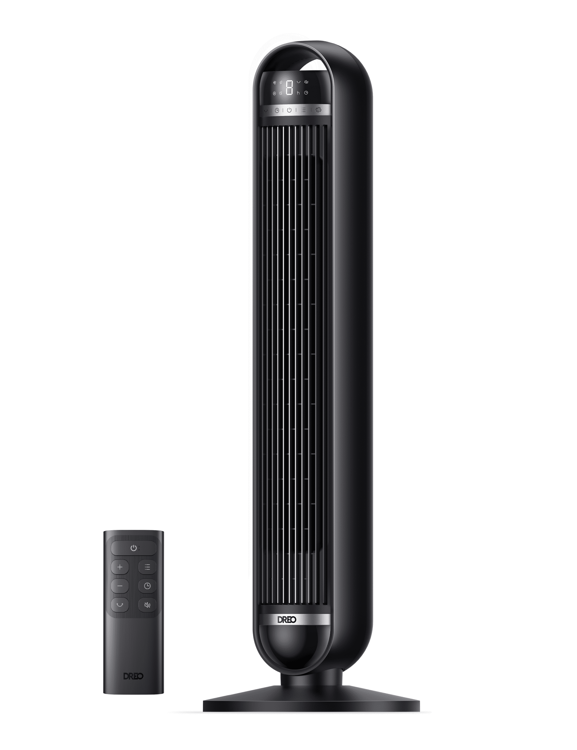 DREO Nomad DC Tower Fan, Quiet Oscillating Floor Fan with Remote Control (Black, 36 in) v825l