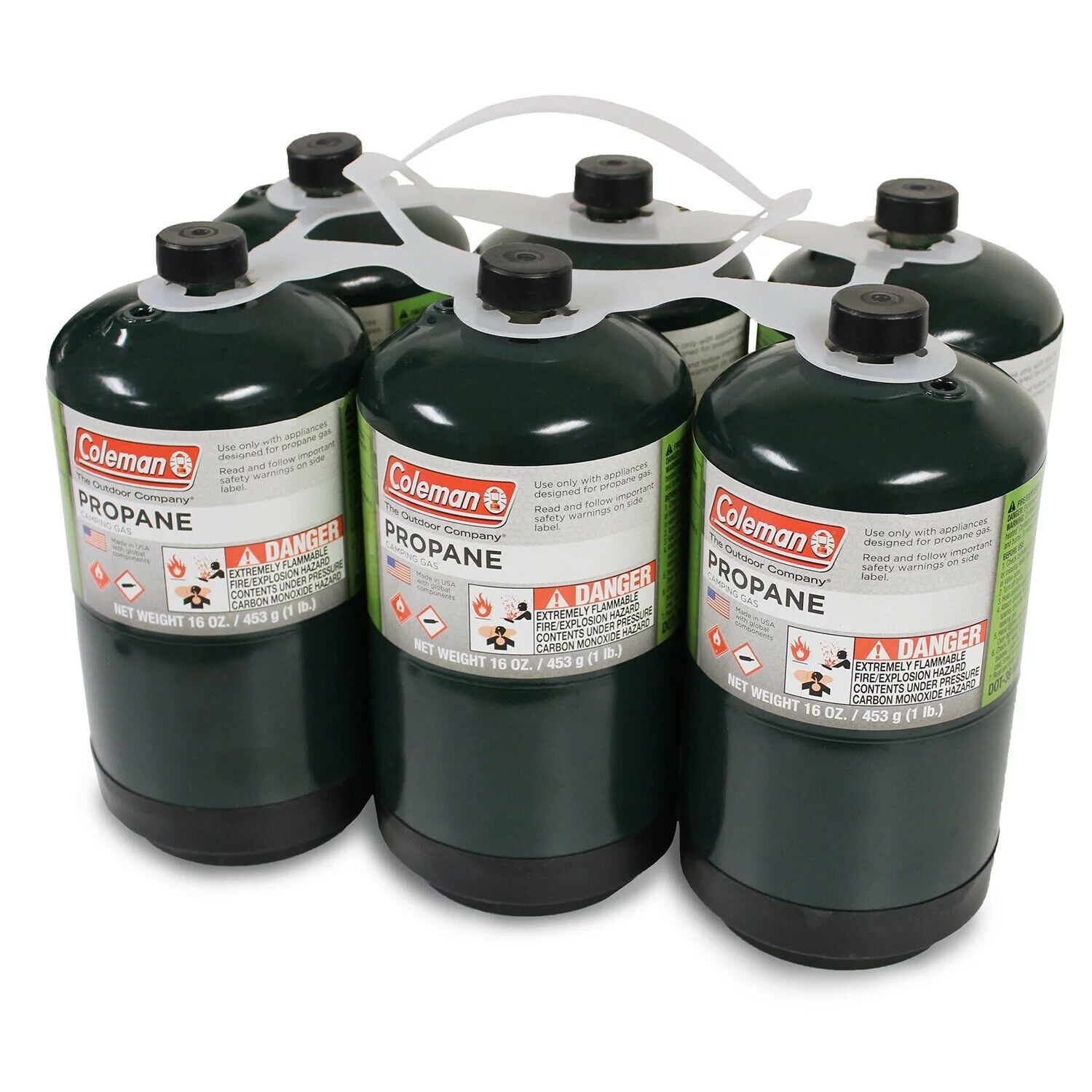 Coleman Propane Camping Fuel Cylinder (6-Pack, 16 oz) emevt