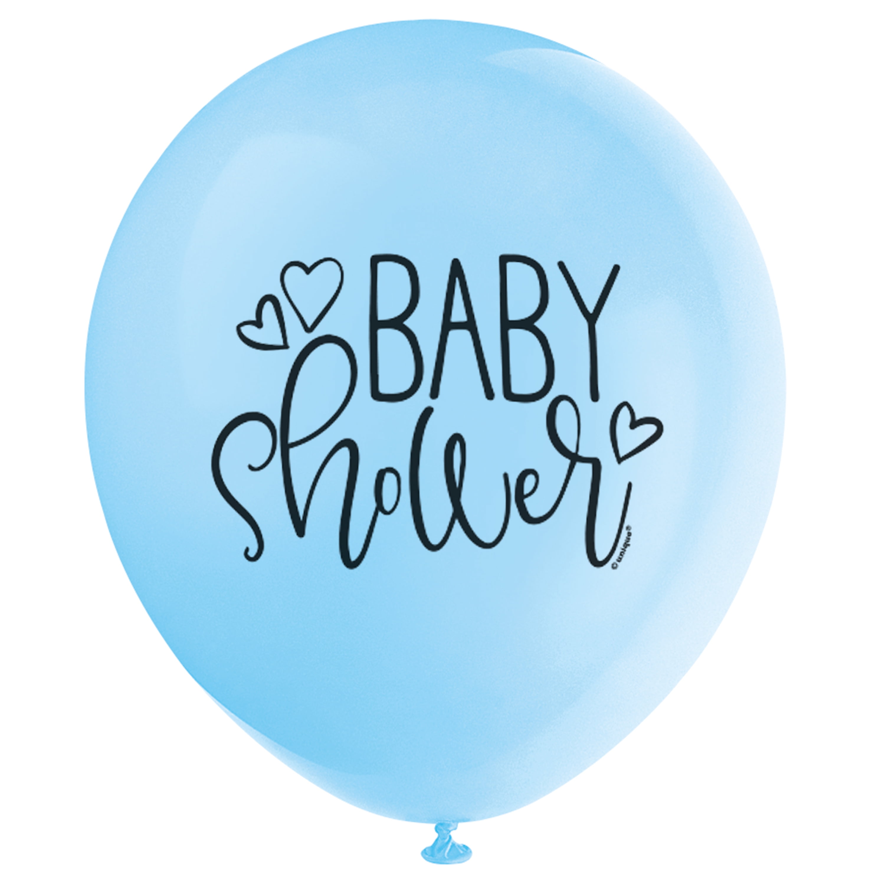 Unique Industries Latex Baby Shower Balloons for Boy (Blue, 12 Count, 16 in) sjv5v