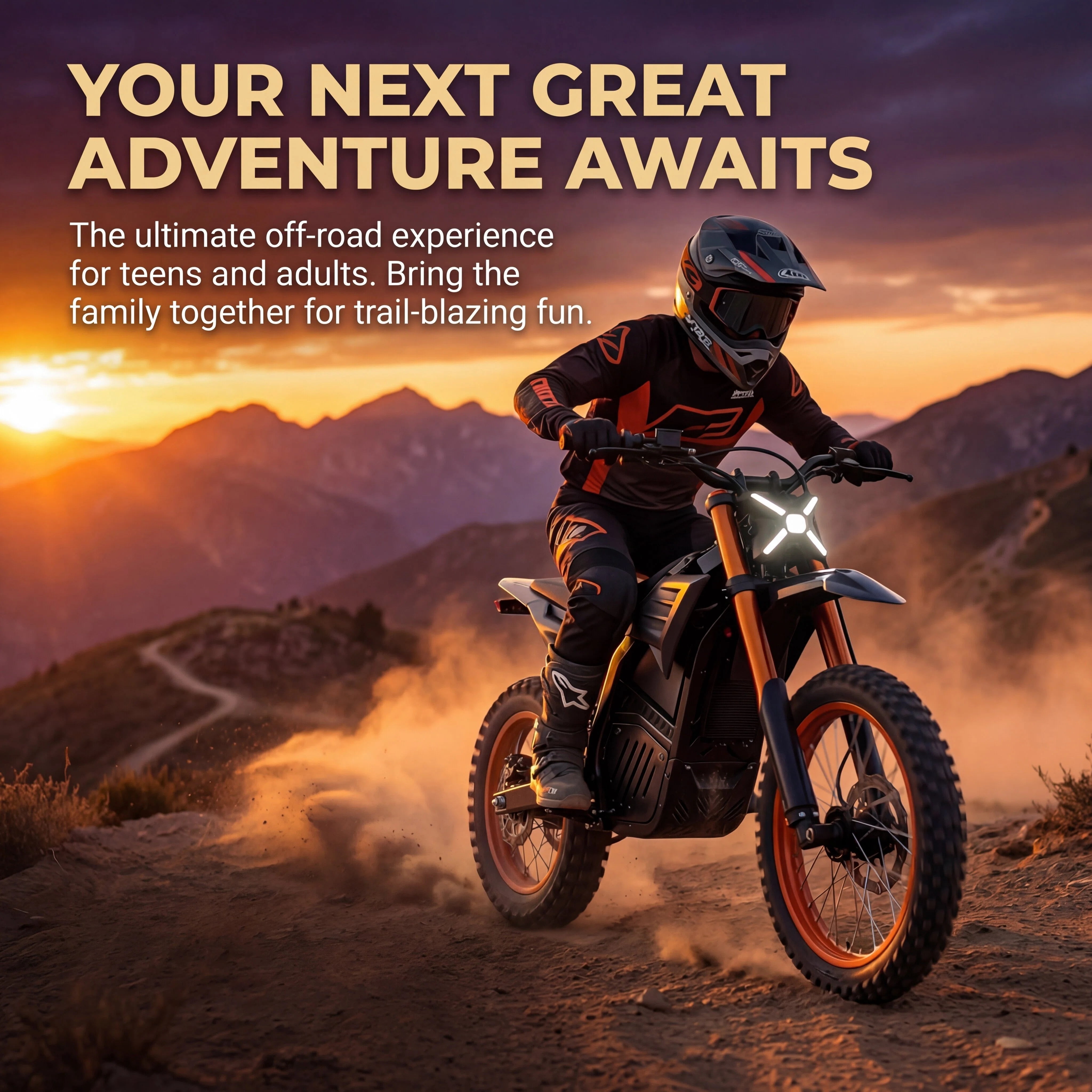 JVV V7 Electric Dirt Bike, High-Performance 3000W Mid-Drive Motor, Off-Road Trail Riding (Black, 48V 20.8Ah Battery) d7c4j