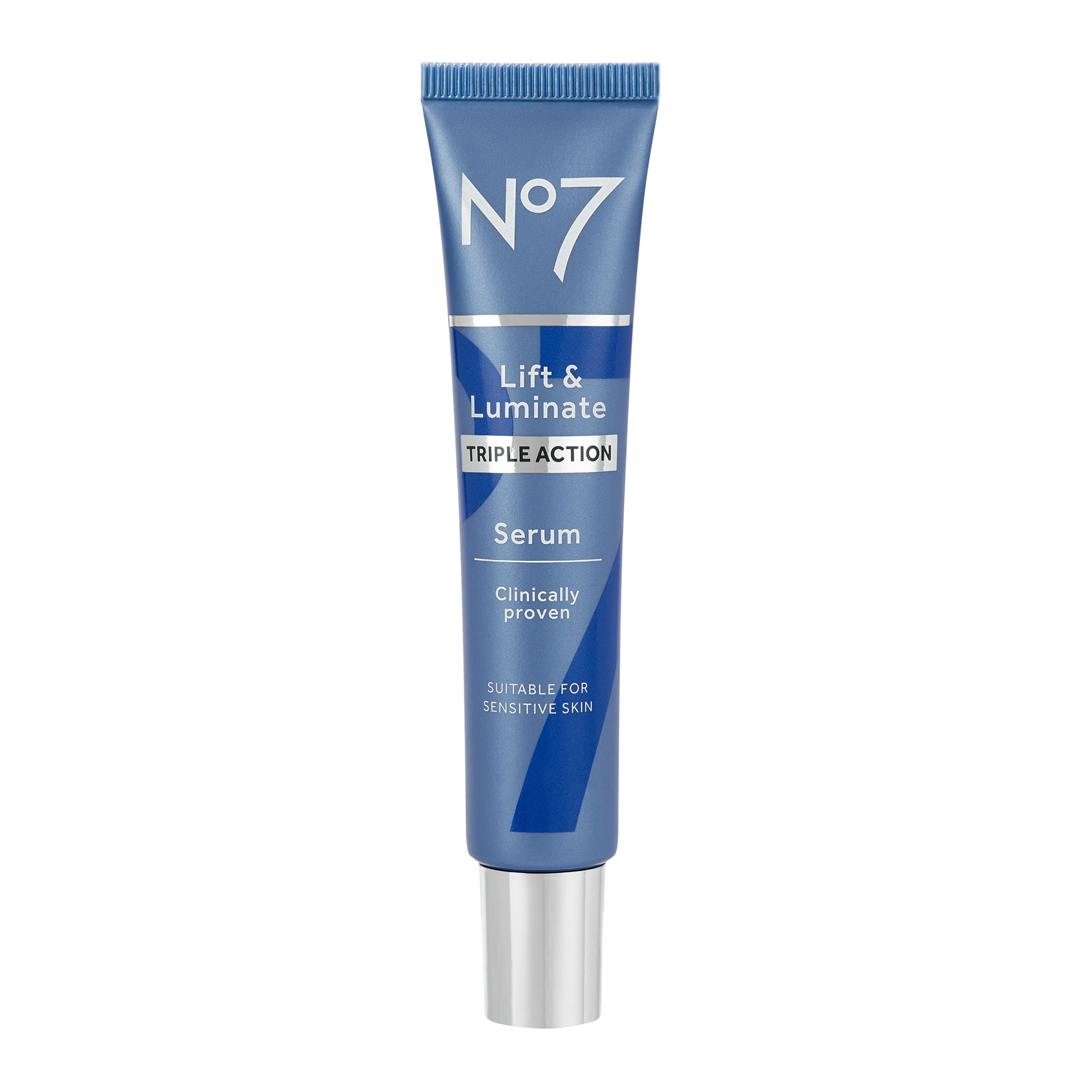 No7 Lift & Luminate Triple Action Face Serum with Collagen Peptides for Radiant Skin (1 oz) updot