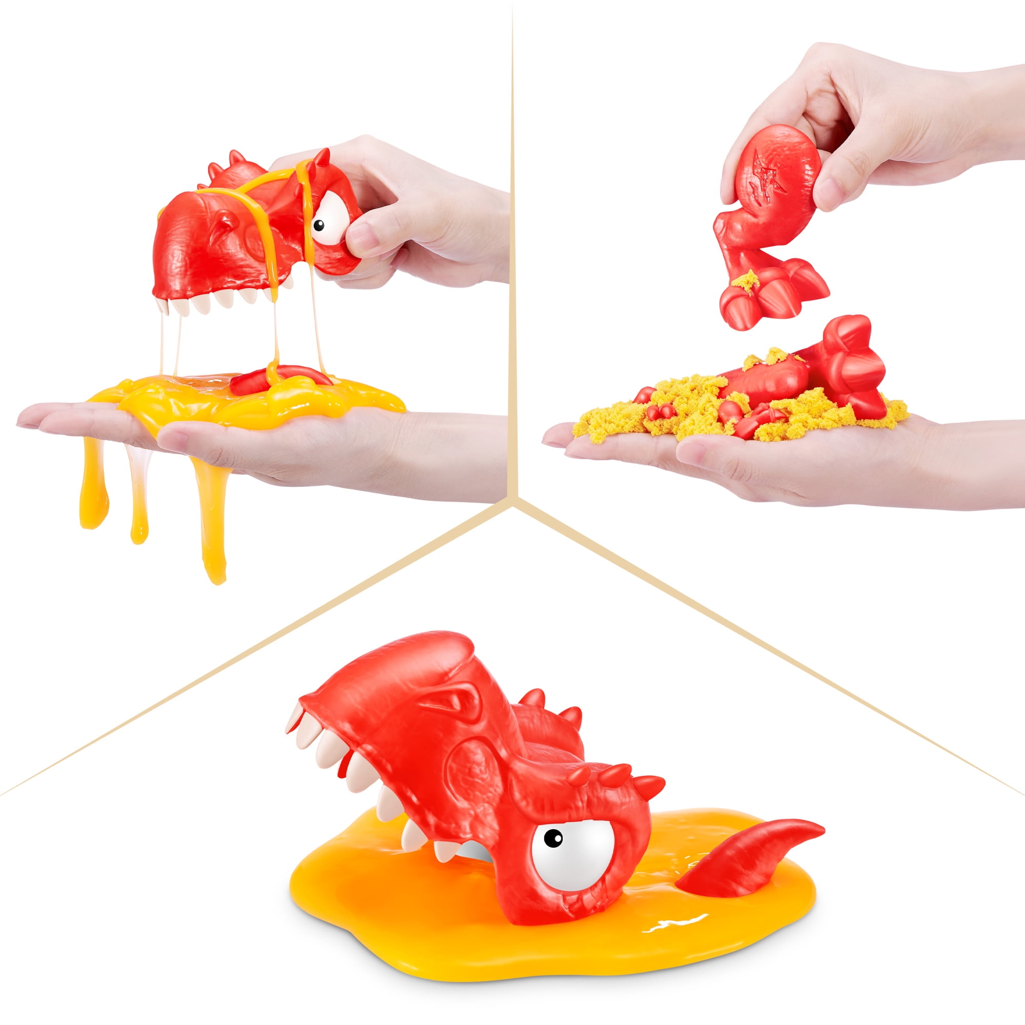 Smashers Dino Island T-Rex Battles Dinosaur Action Playset (Orange, 1 Pack) p7eqj