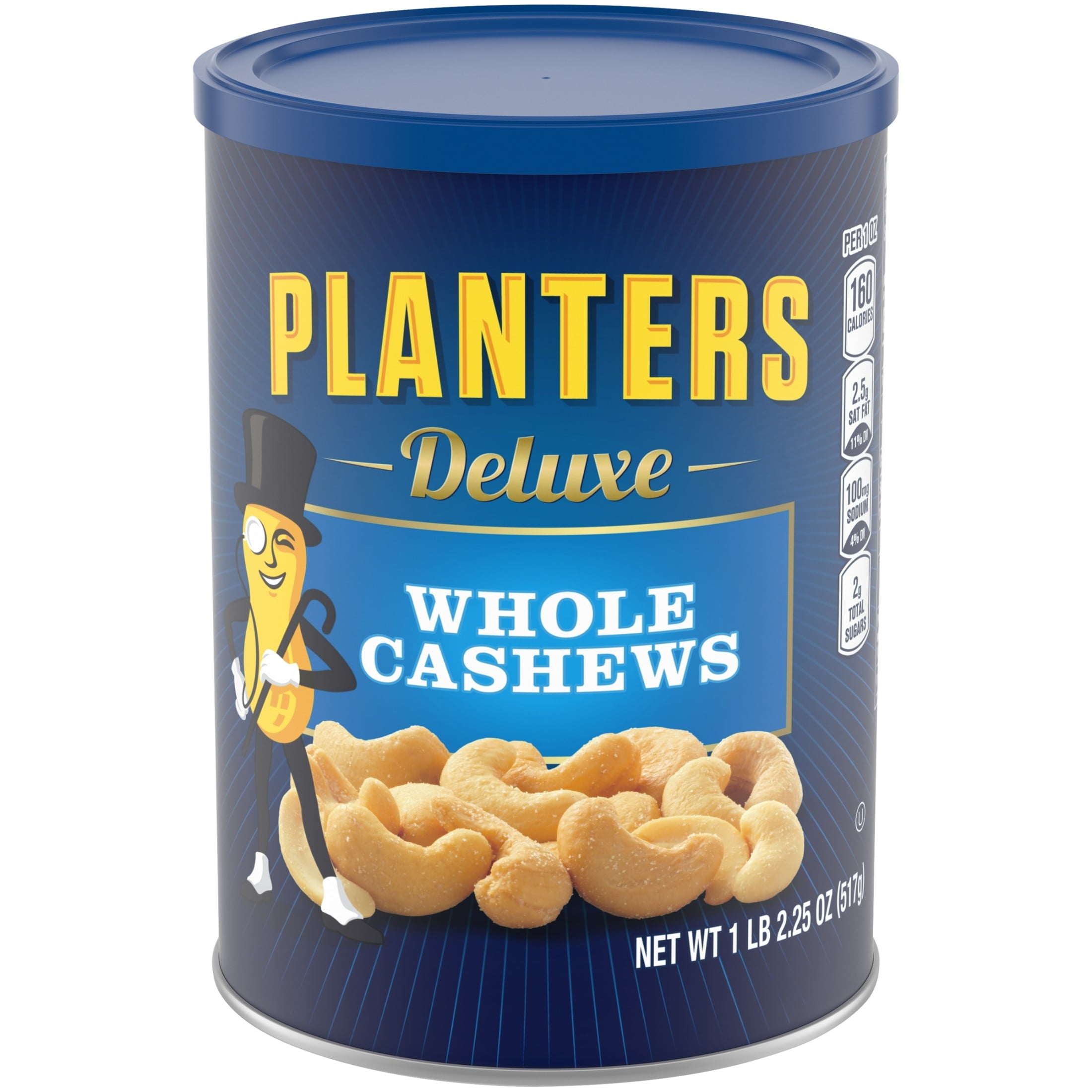 PLANTERS Deluxe Salted Whole Cashews, Roasted Nut Snack, Plant Based Protein (18.25 oz) 554a6