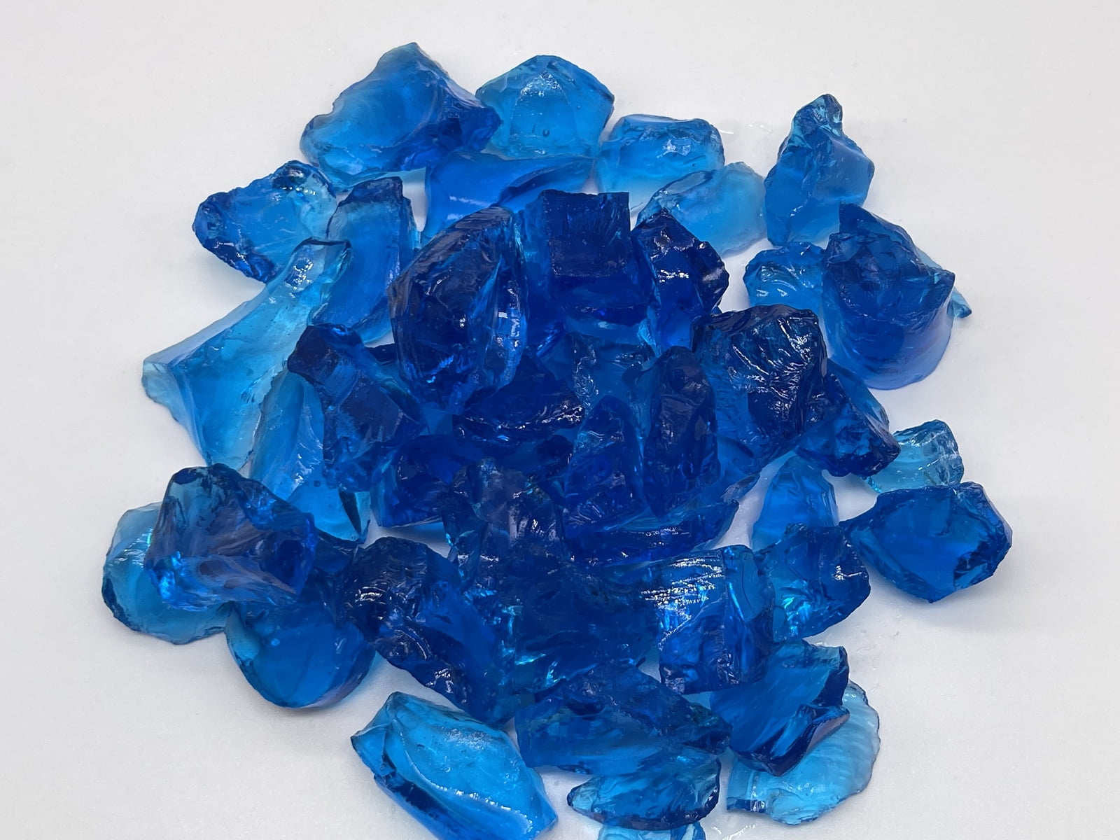 Element Fireglass Turquoise Blue Fire Glass Decorative Media for Fire Pits and Fireplaces (Blue, 2 oz) xkplz