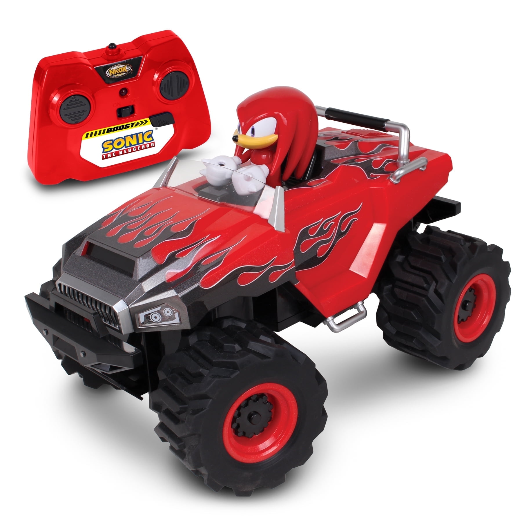 Sonix Sonic Racing CrossWorlds RC Monster Truck (High Performance, Stunt Ready, Red, 10 in) tk0e1