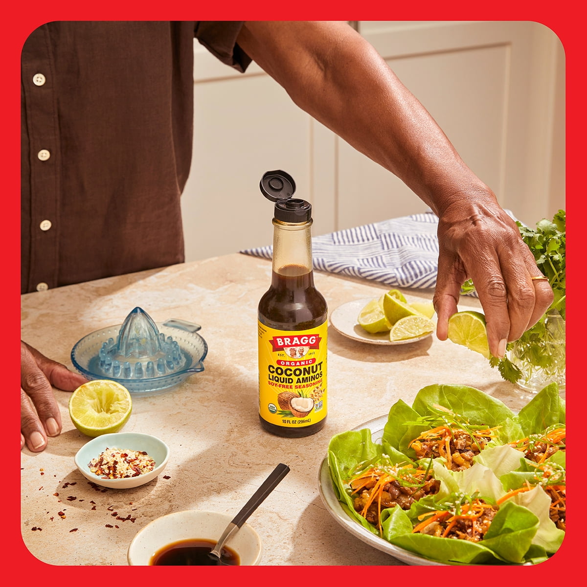 Bragg Organic Coconut Liquid Aminos Soy-Free Seasoning (10 fl oz) glwlk