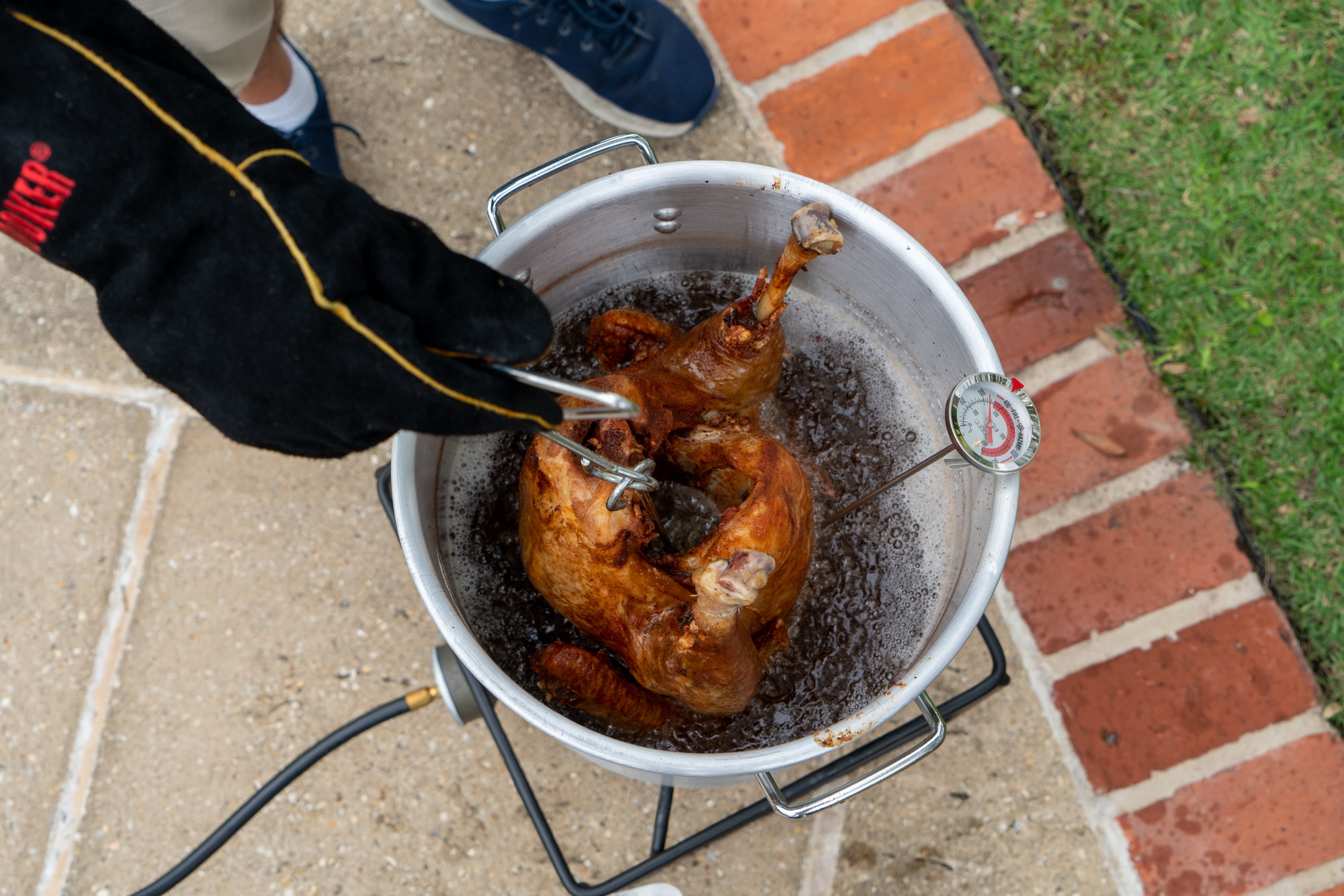 King Kooker Outdoor Propane Turkey Fryer Set with Aluminum Pot (29 qt) 08cyb