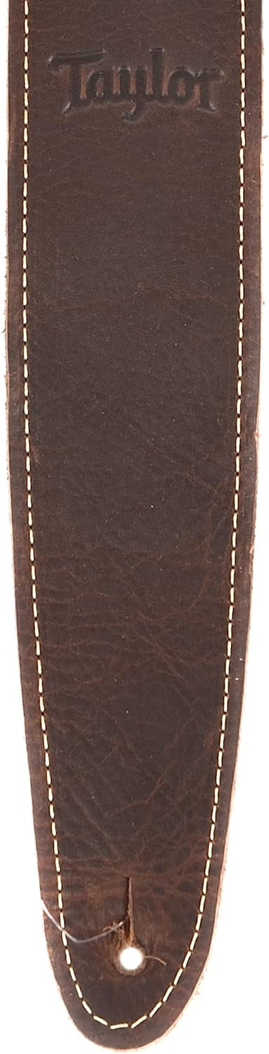 Taylor Leather Guitar Strap, 2.5 in Wide Suede Backing (Chocolate Brown) 38o5q