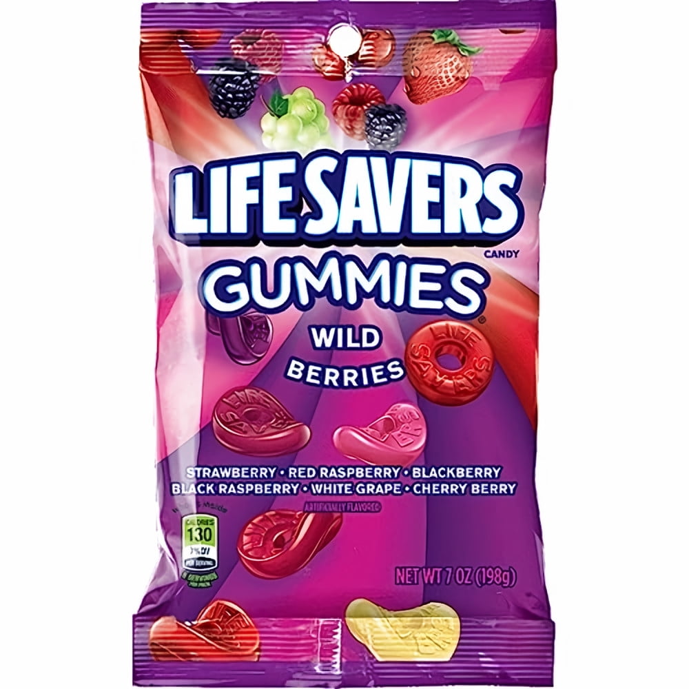 Life Savers Gummies, Wild Berries Fruit Gummy Candy (Assorted Flavors, 7 oz) s974w