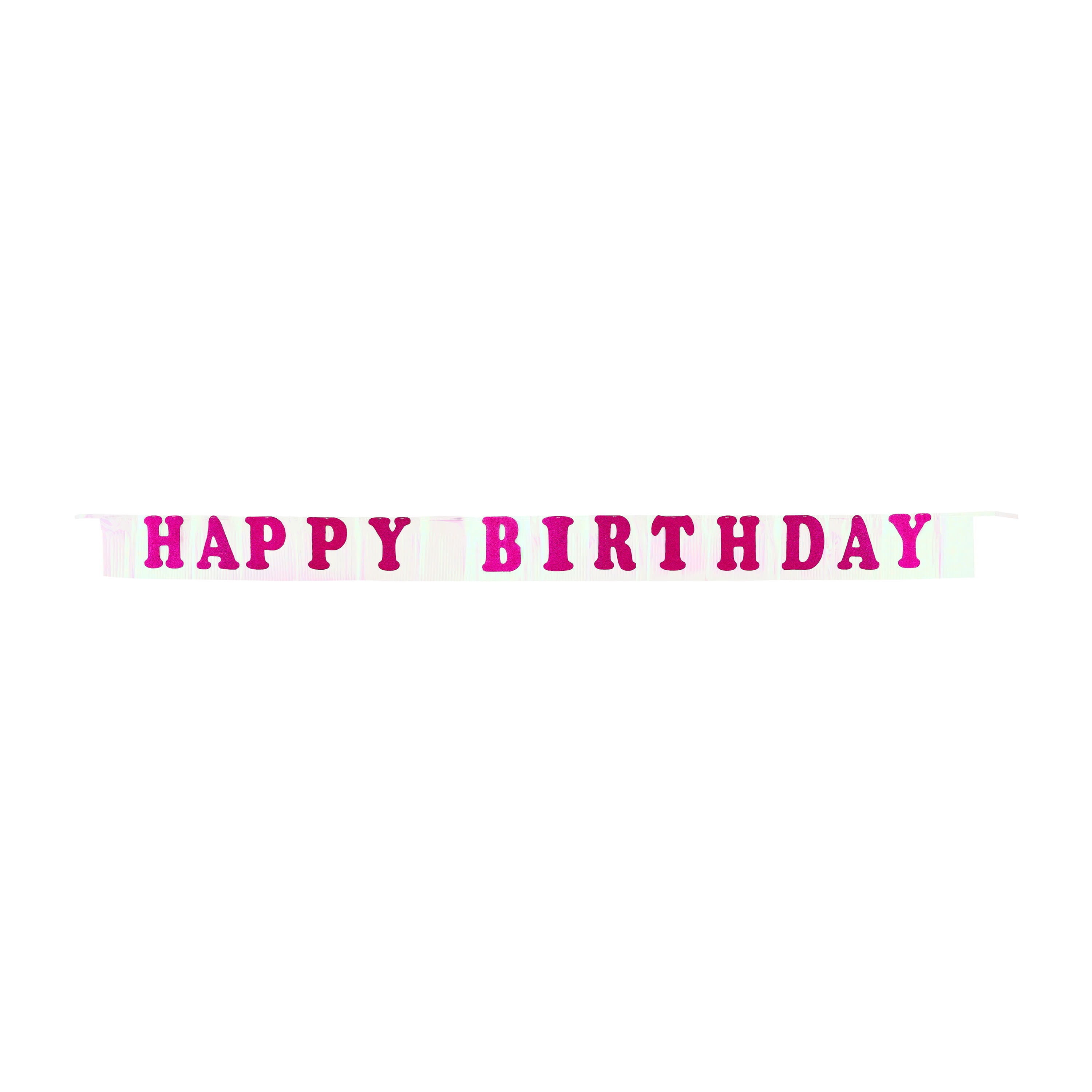 Way To Celebrate Happy Birthday Foil Fringe Party Banner (Pink, 7 ft) dmmfe