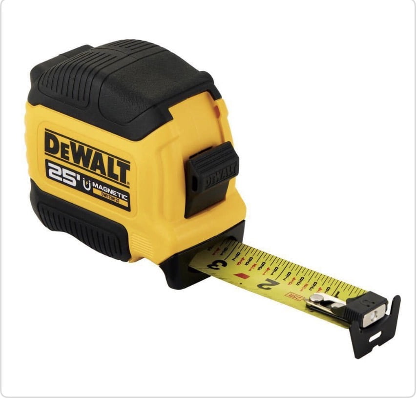 DEWALT Magnetic Tape Measure, Heavy-Duty Professional Measuring Tool (25 ft, 2-Pack) l69o1