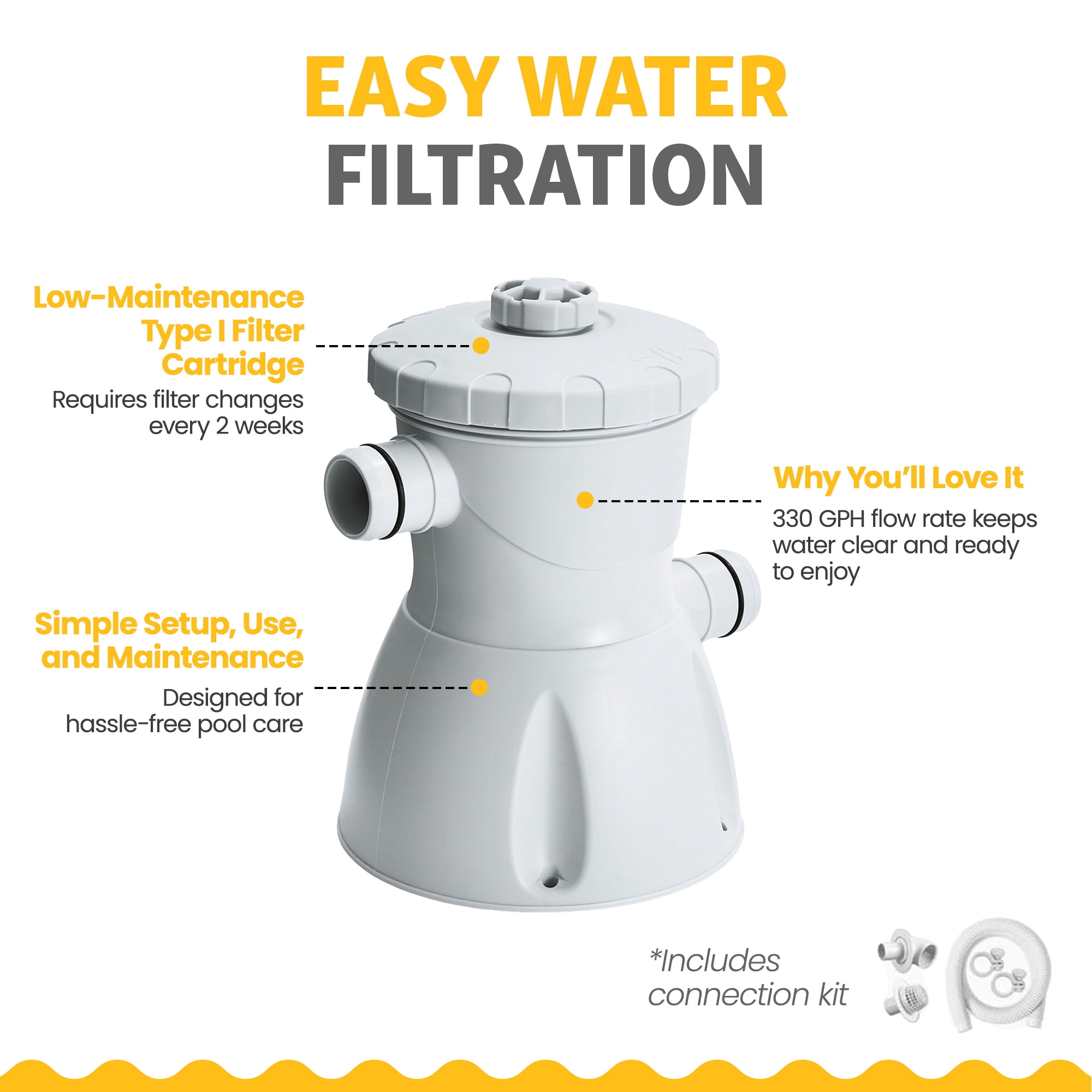Funsicle Round Sea-Thru QuickSet Above Ground Pool with Filter Pump (Blue, 12 ft x 30 in) qsje7