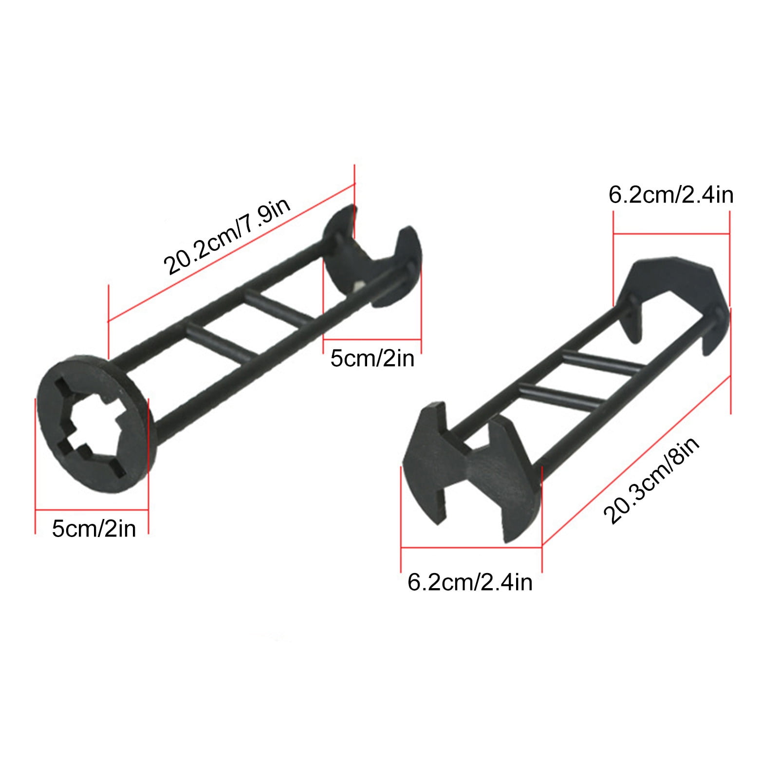 QQYBF Multifunctional Sink Wrench, Upgraded Dual Head Basin Wrench Set (7-in-1, Universal) 0l7nt