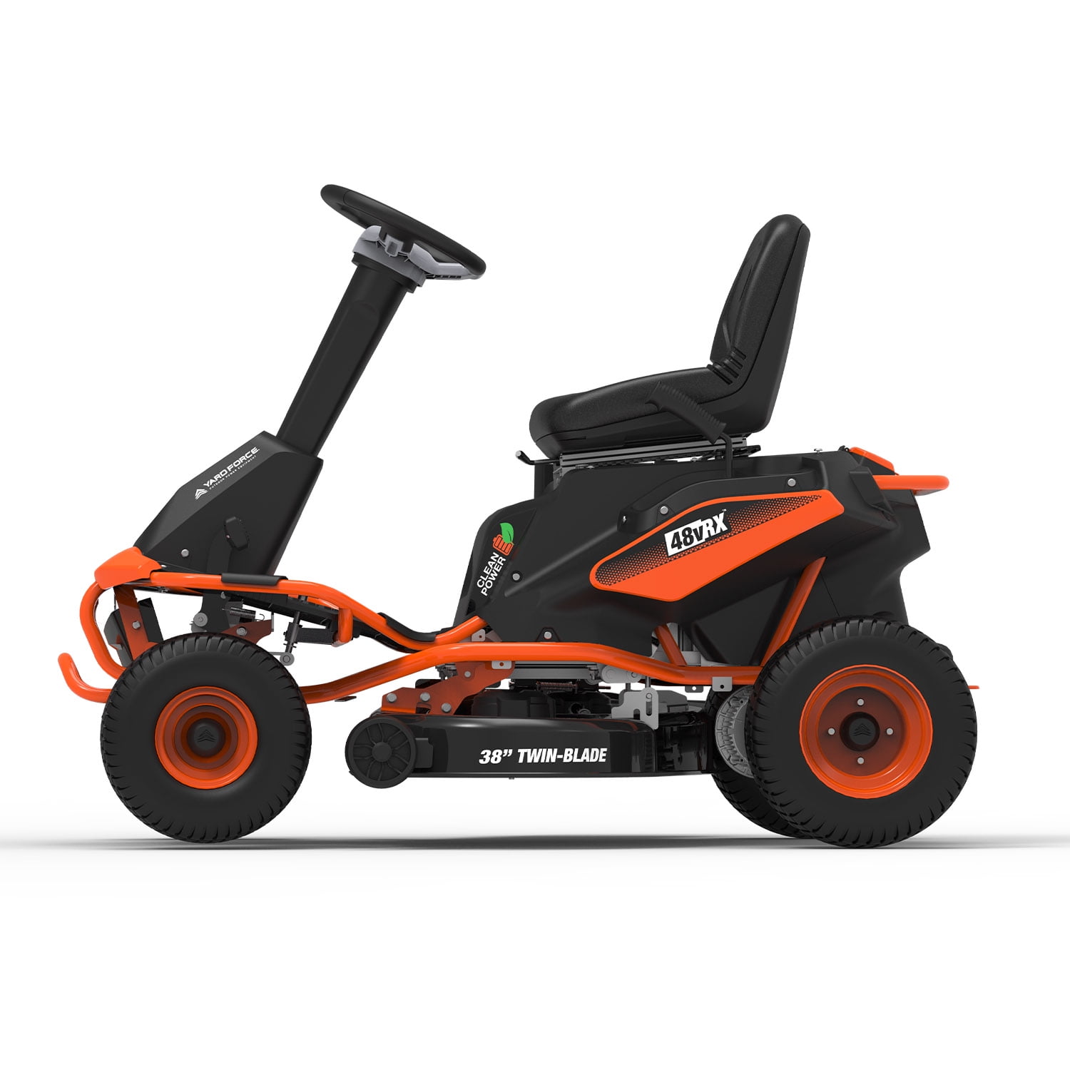 Merotec 48V Rear Engine Riding Lawn Mower (38 in Deck, Electric) gnngc